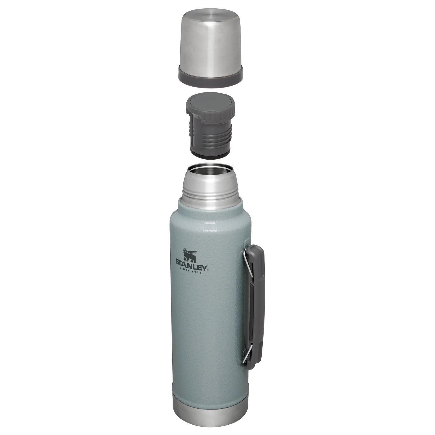 Stanley Classic Legendary Bottle | 1.5 QT, Hammertone Silver