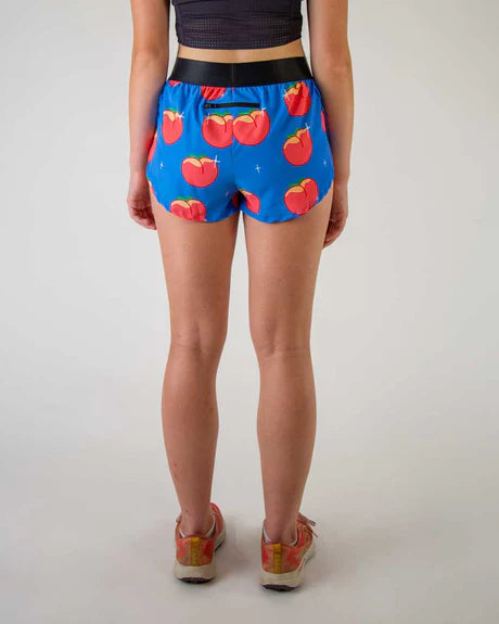 ChicknLegs Women's 1.5" Split Shorts in Juicy Peaches