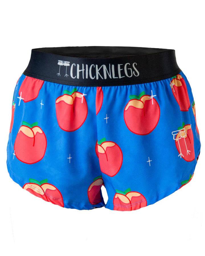 ChicknLegs Women's 1.5" Split Shorts in Juicy Peaches