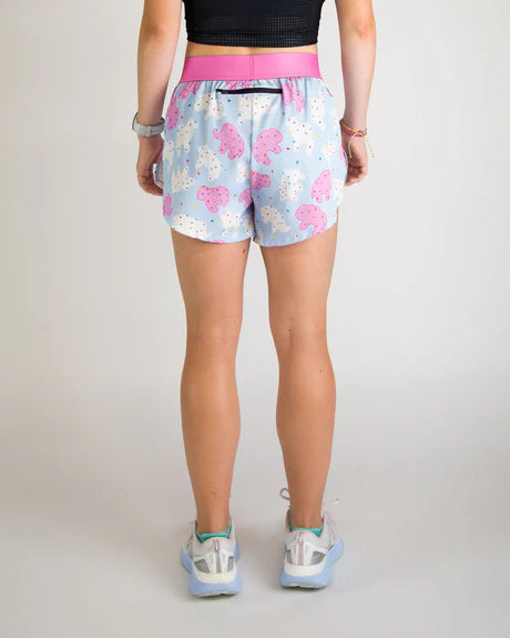 ChicknLegs Women's 4" Split Shorts in Animal Cookies
