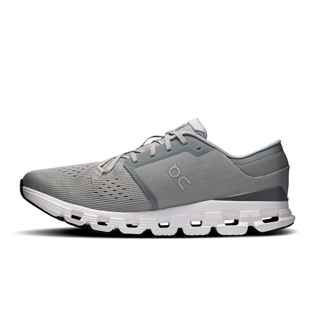 Men's On Cloud X 4 Running Shoe in Alloy | Ivory