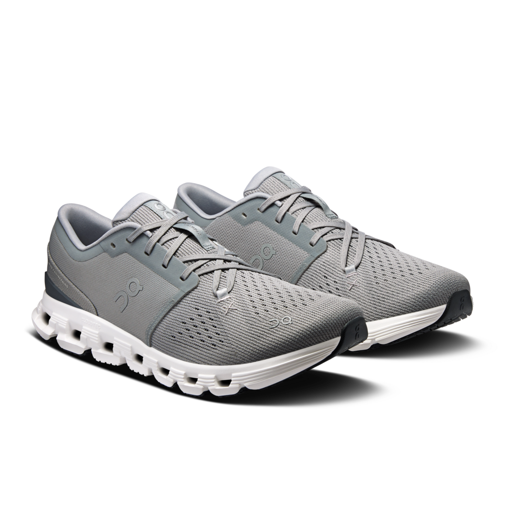 Men's On Cloud X 4 Running Shoe in Alloy | Ivory