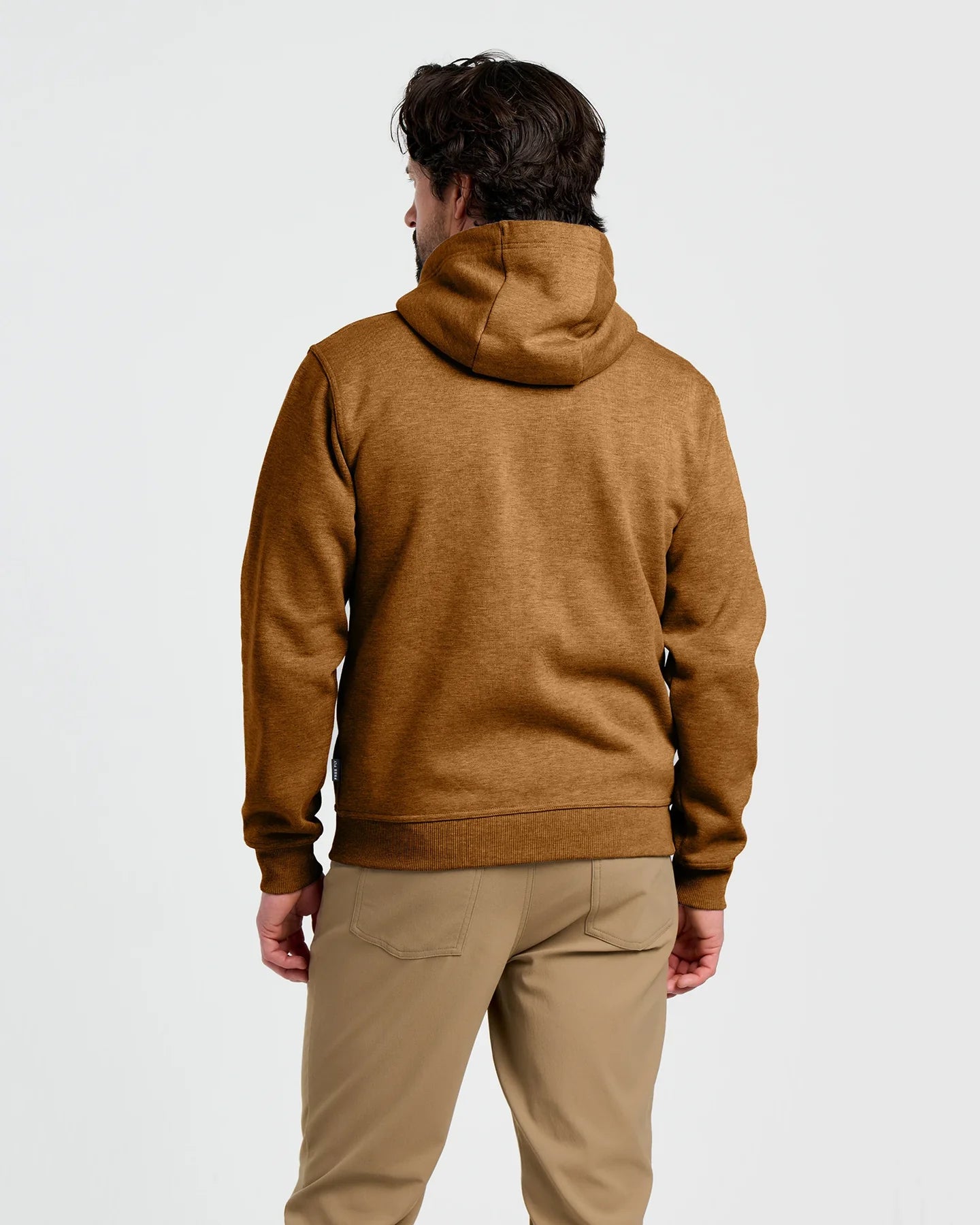 Free Fly Men's Bamboo Northcoast Fleece Full Zip Hoodie in Russet