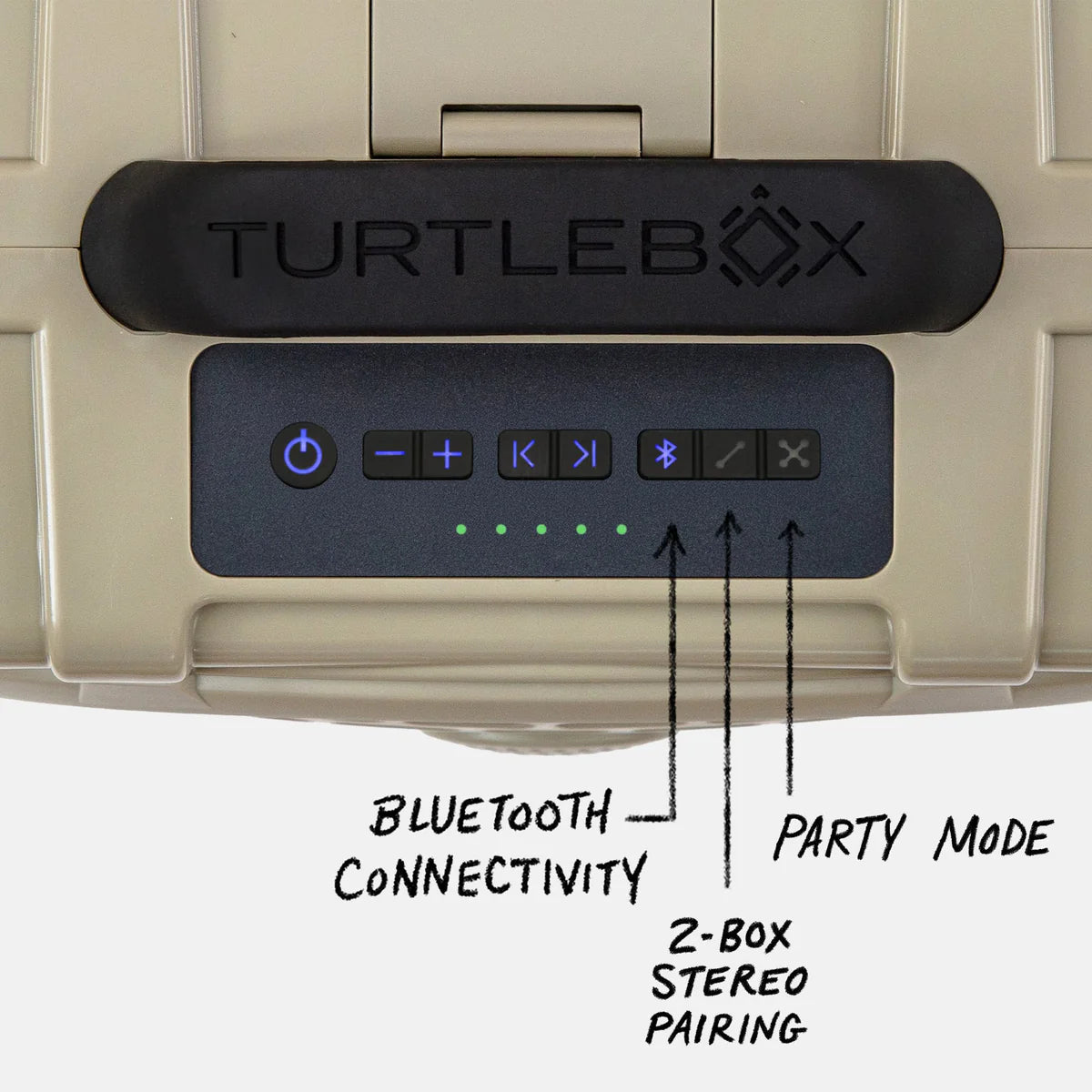 Turtlebox Outdoor Bluetooth Waterproof Gen 3 Portable Speaker in Tan/Black