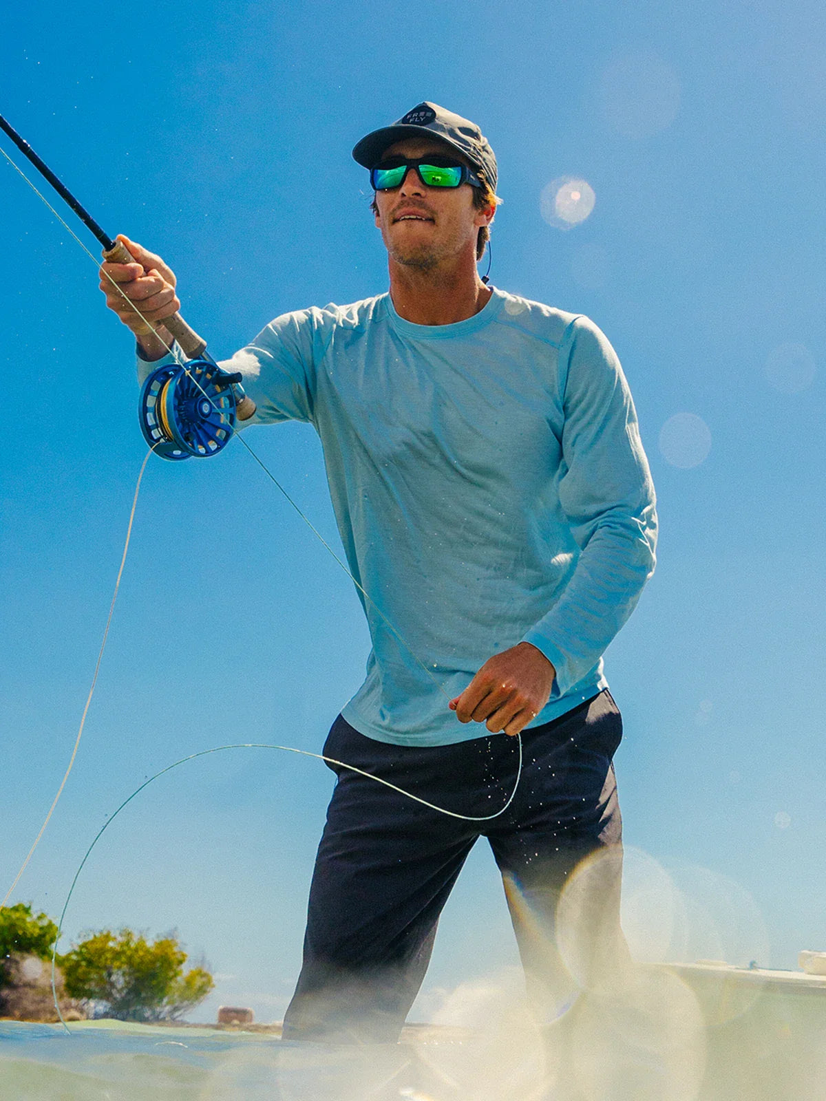 Free Fly Men's Bamboo Lightweight Long Sleeve in Slate