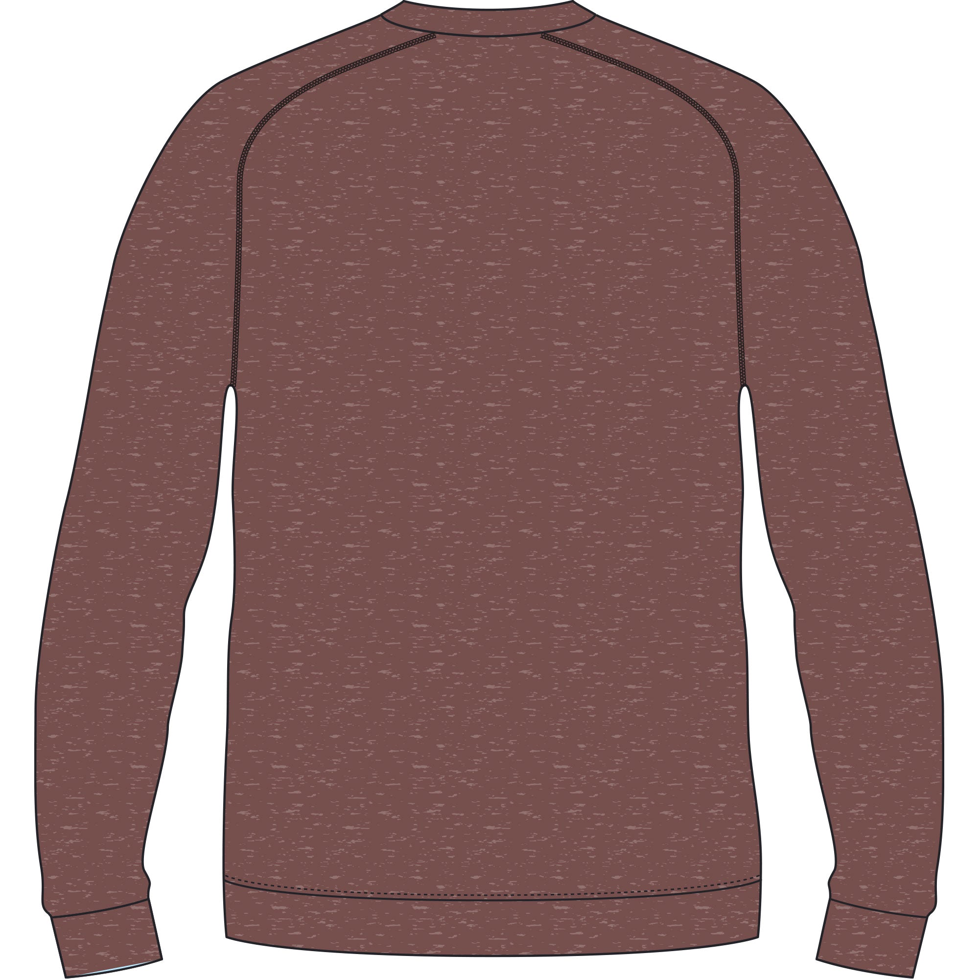 Aftco Coastal Layer Crew in Sable Heather