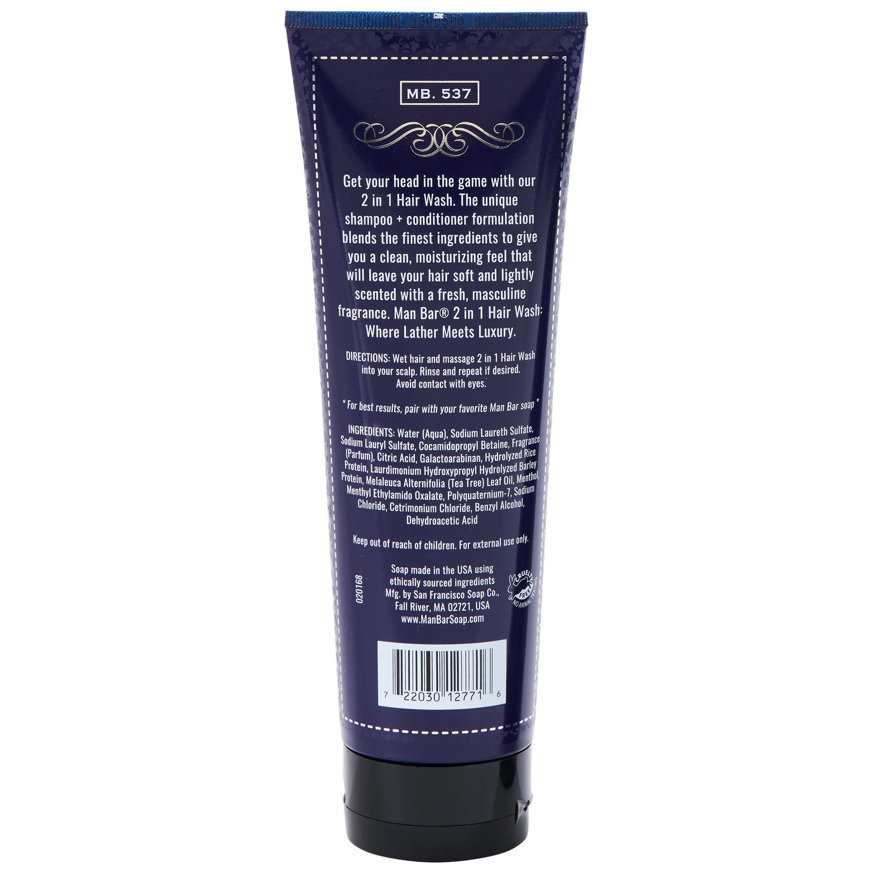 Man Bar 2-in-1 Hair Wash in Silver Sage & Bergamot