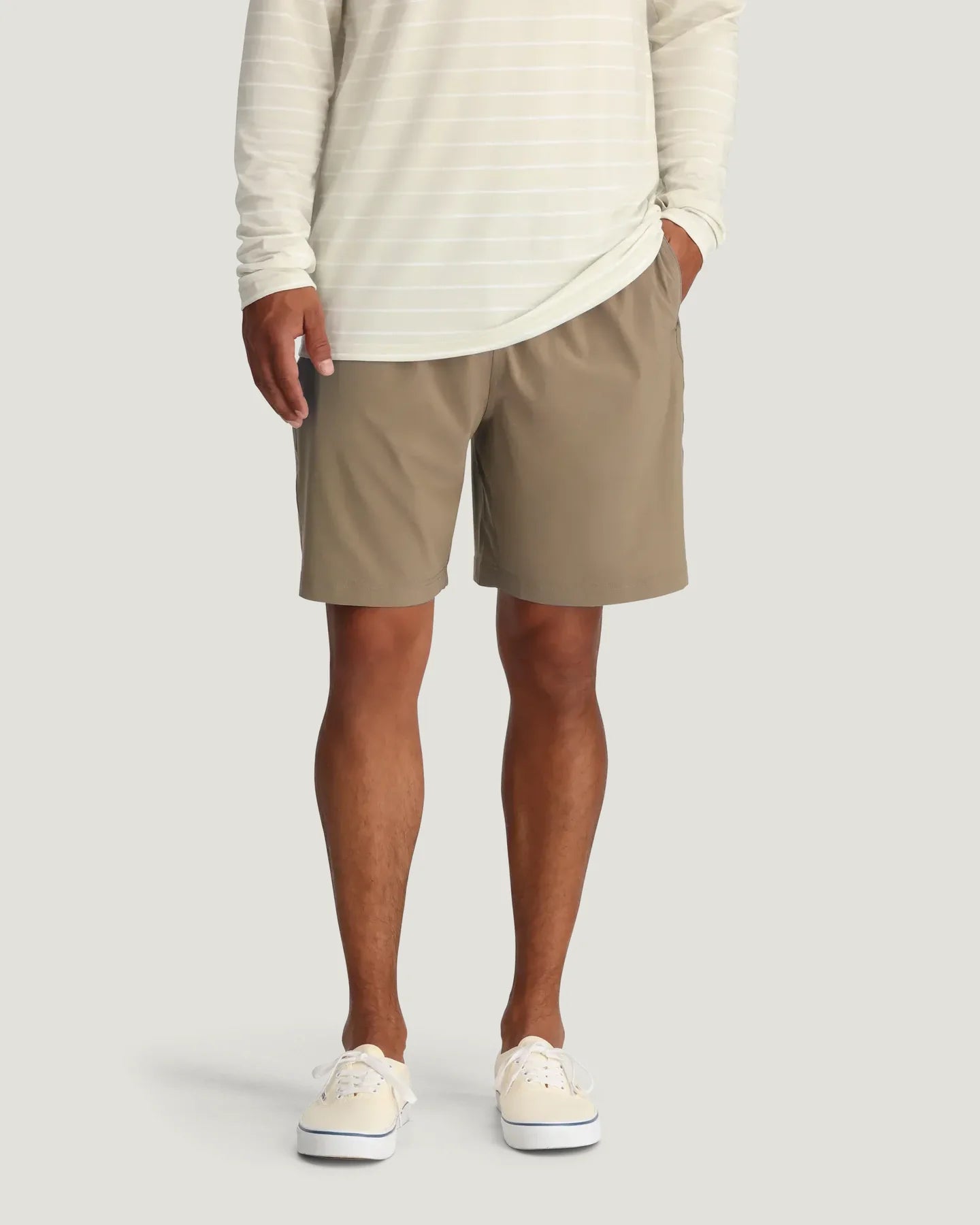Free Fly Men's Breeze Short – 8" in Dark Khaki