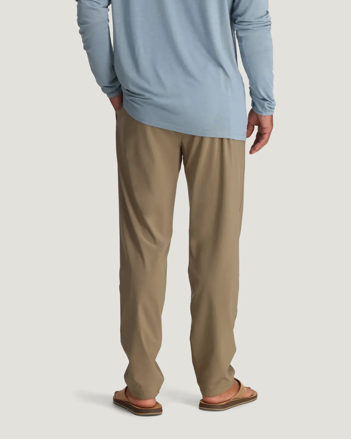 Free Fly Men's Breeze Pant in Dark Khaki