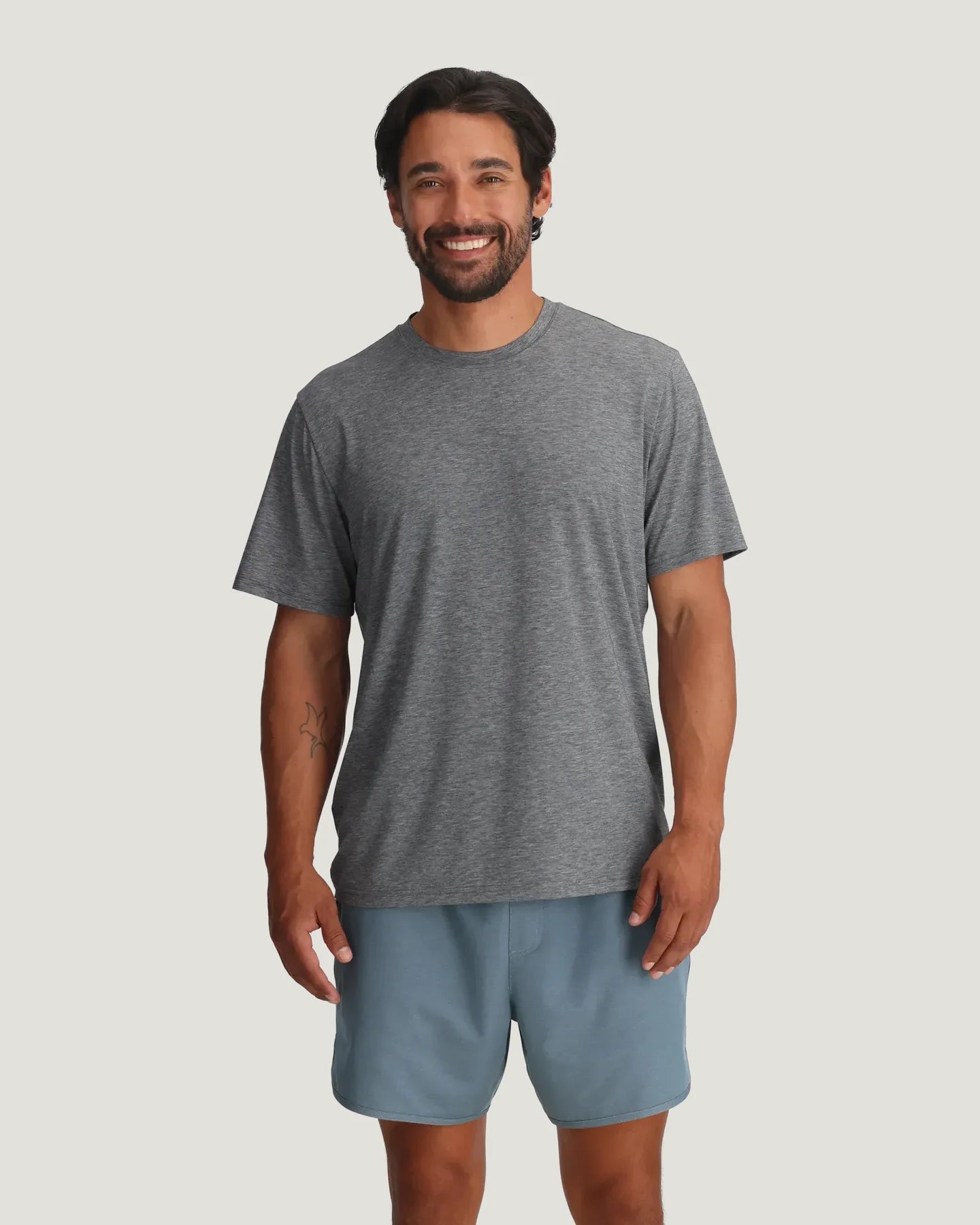 Free Fly Men's Elevate Lightweight Tee in Heather Grey