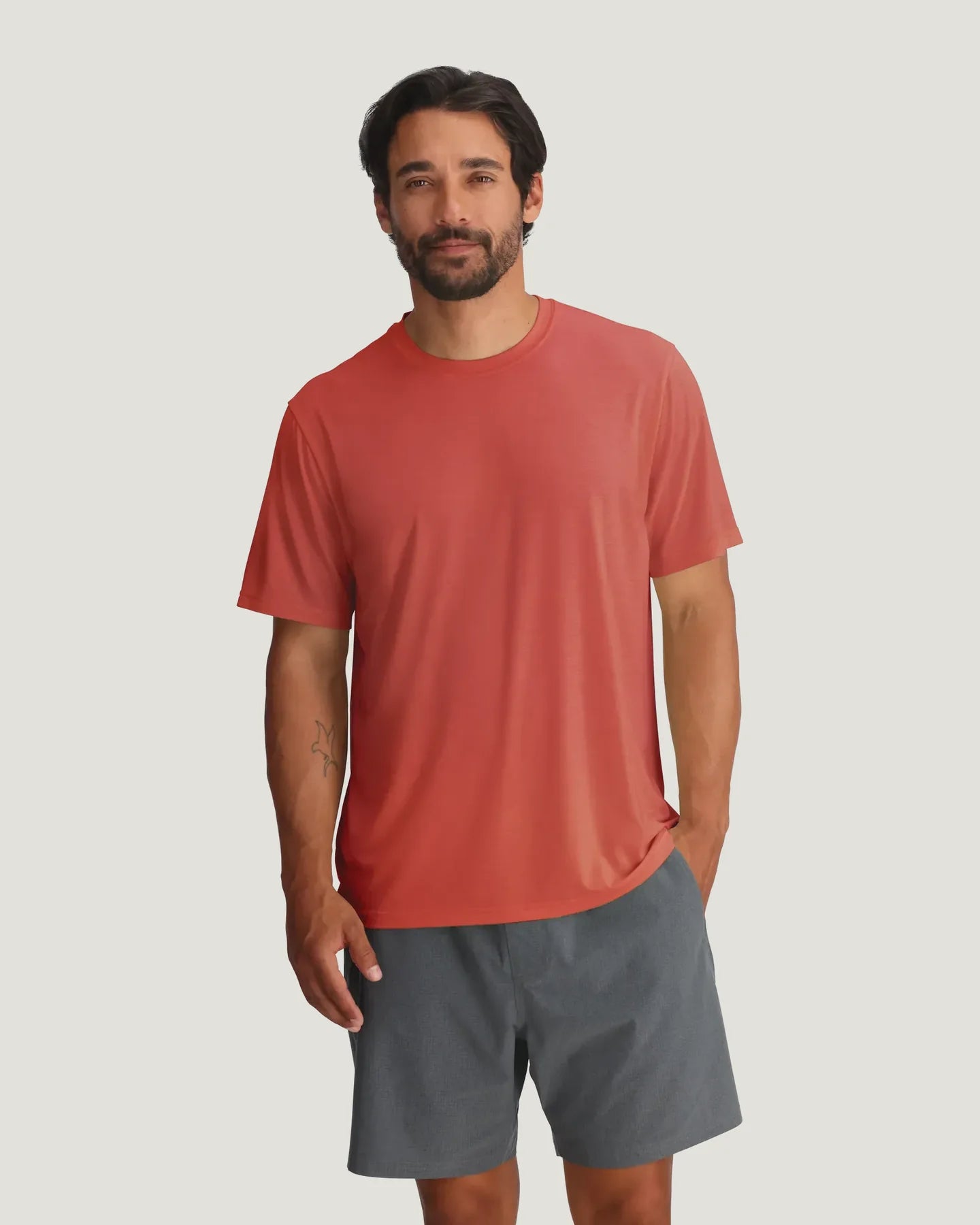 Free Fly Men's Elevate Lightweight Tee in Red Clay