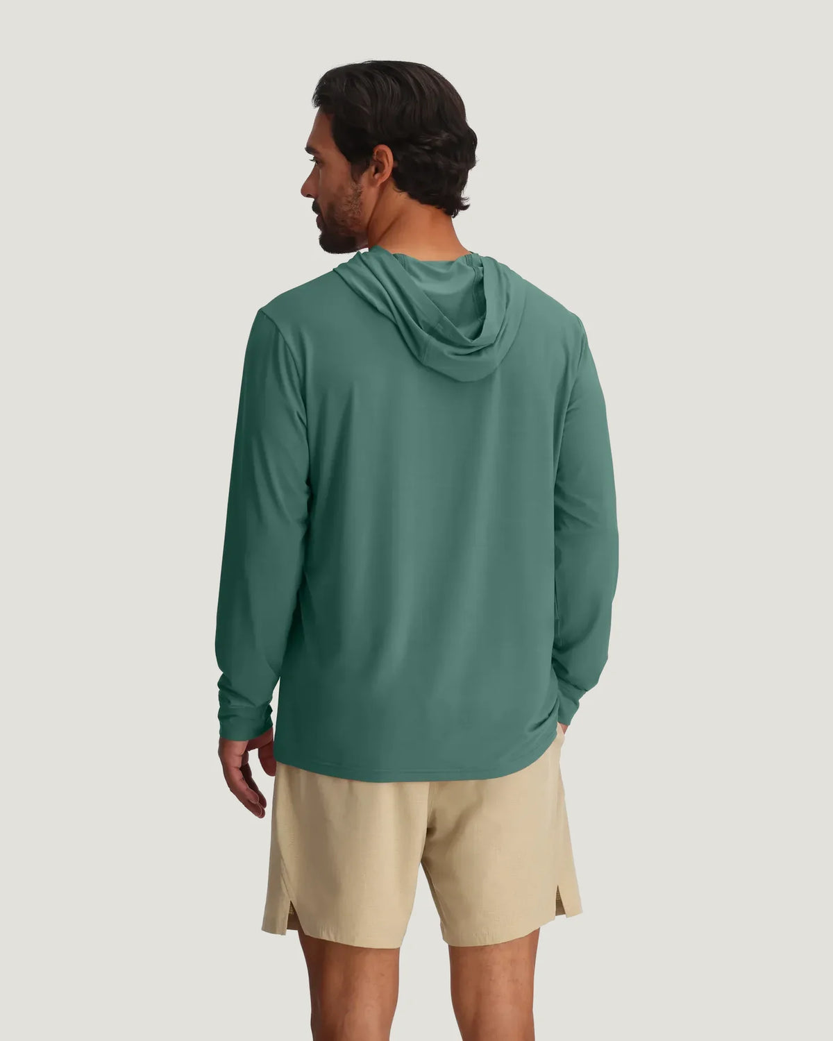 Free Fly Men's Elevate Lightweight Hoodie in Sea Pine