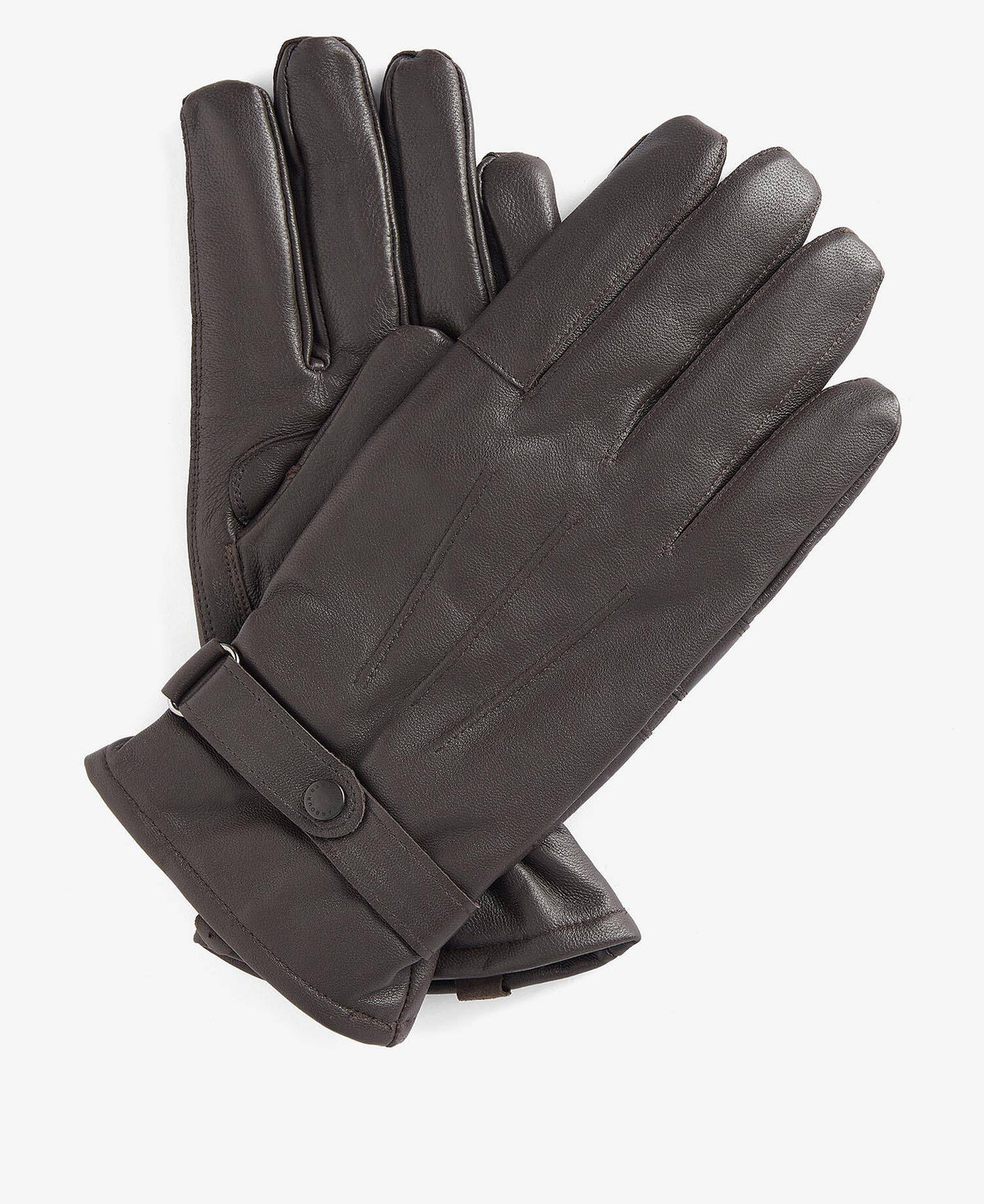 Barbour Burnished Leather Thinsulate Gloves in Dark Brown