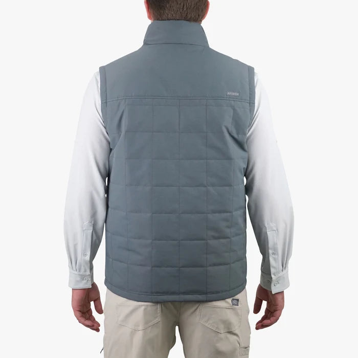 Aftco Crosswind Puff Vest in Charcoal