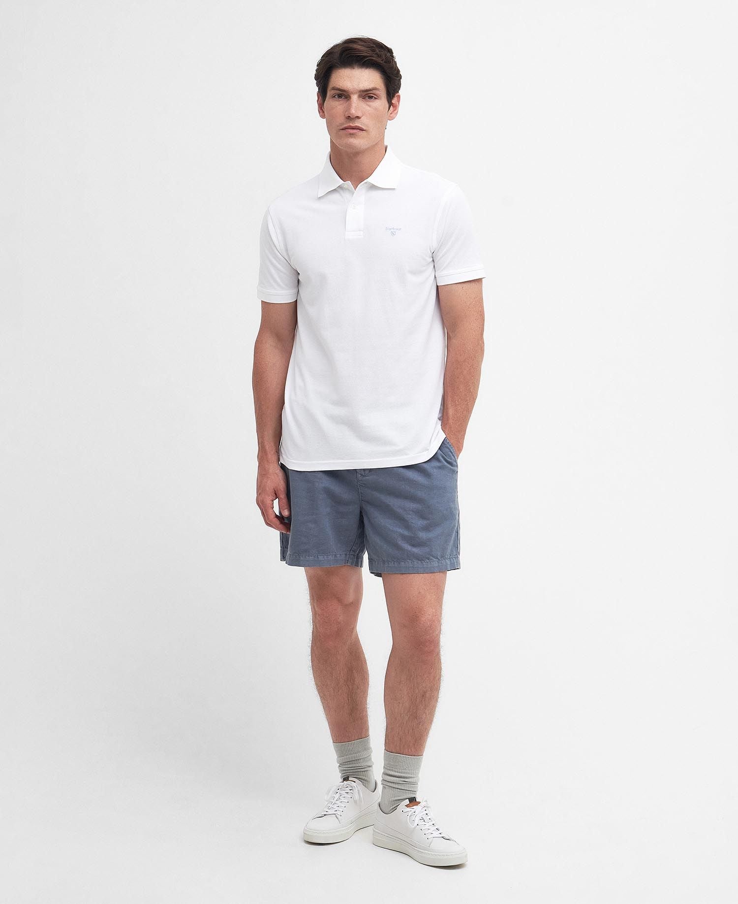 Barbour Lightweight Sports Polo Shirt in Classic White