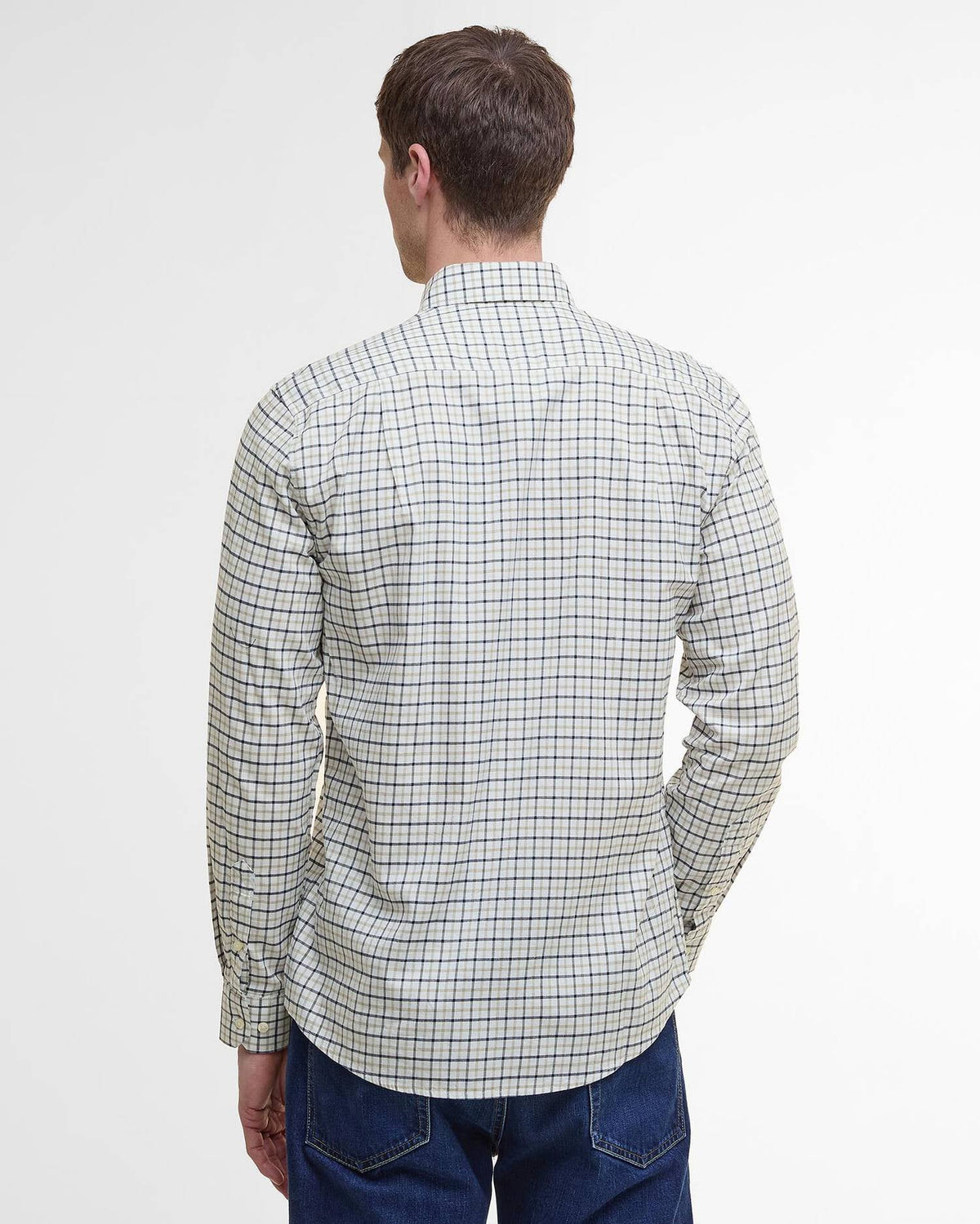 Barbour Preston Regular Long-Sleeved Shirt in Olive