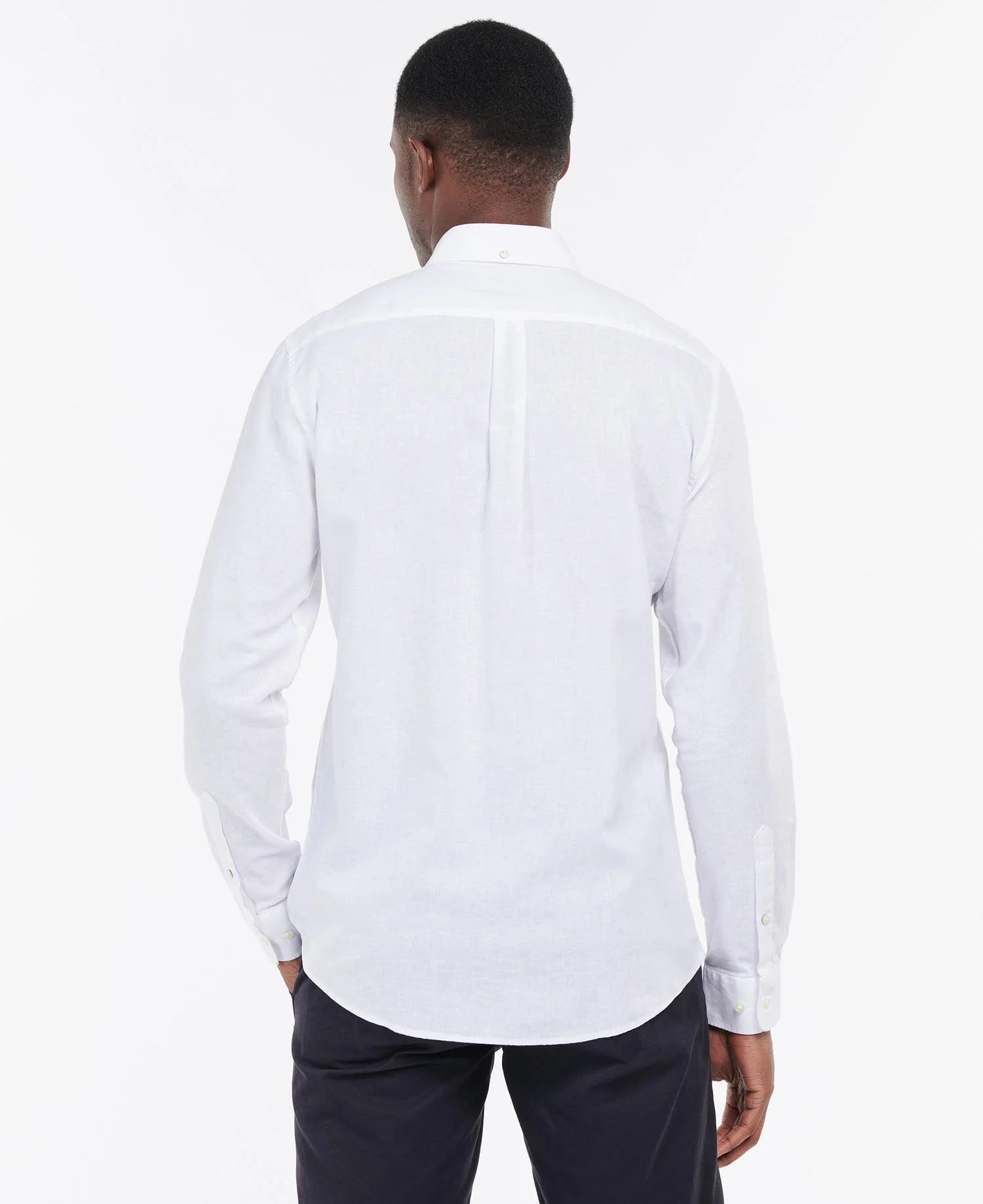 Barbour Nelson Tailored Long-Sleeved Shirt in White