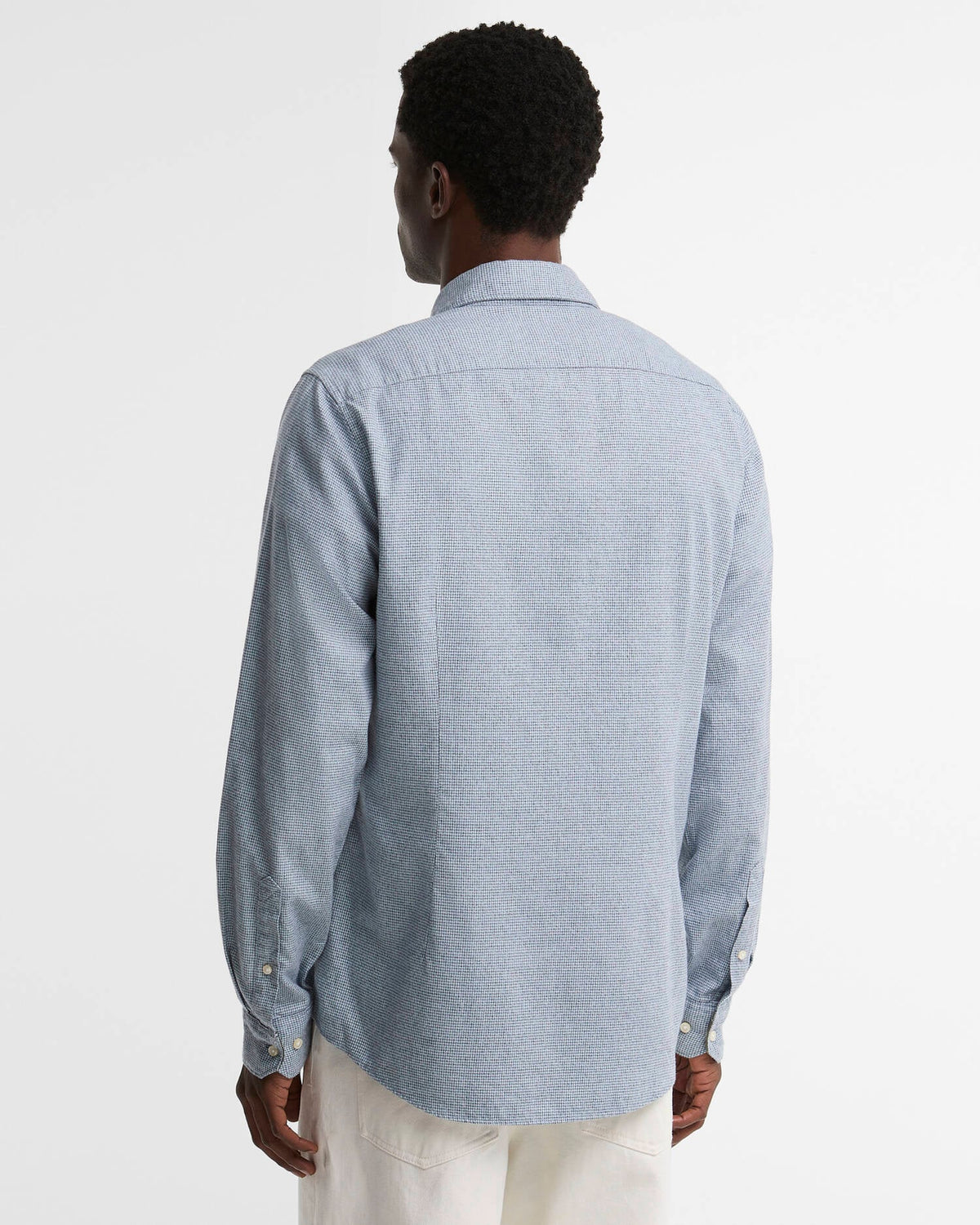 Barbour Turner Tailored Long-Sleeved Shirt in Blue