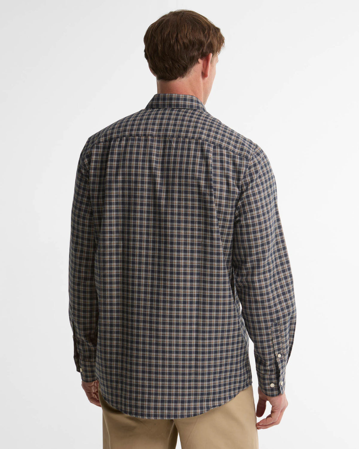 Barbour Cliff Regular-Fit Long-Sleeved Shirt in Navy