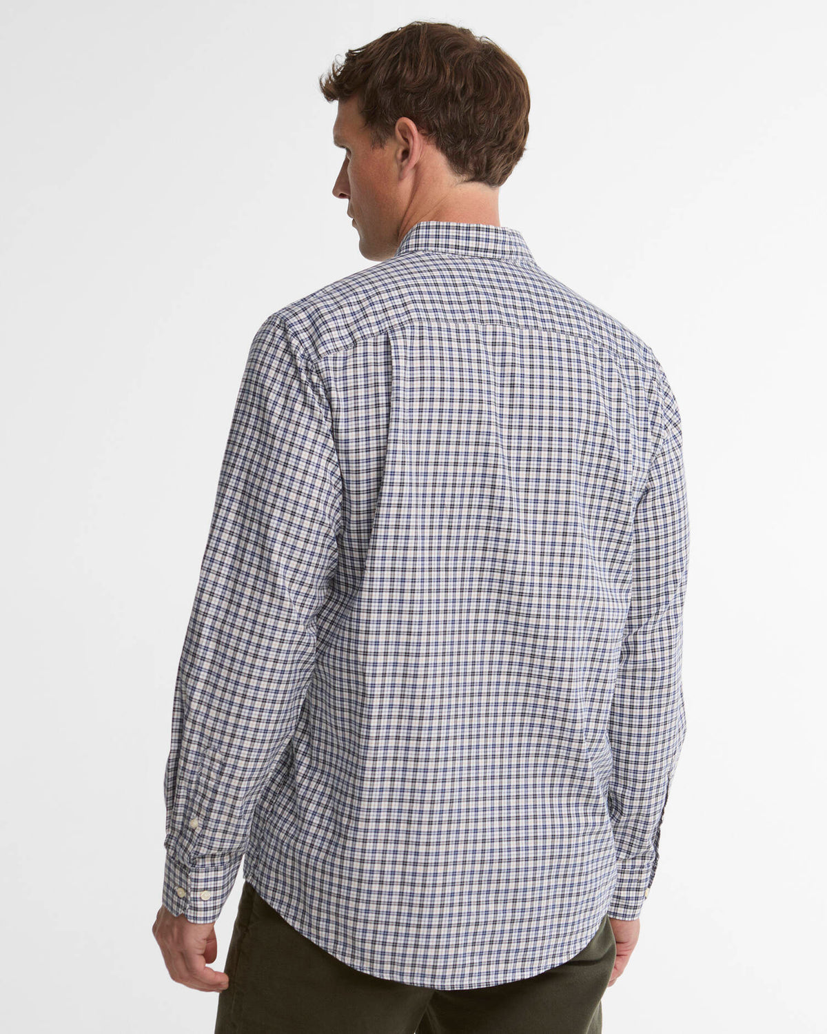 Barbour William Regular-Fit Long-Sleeved Shirt in Navy