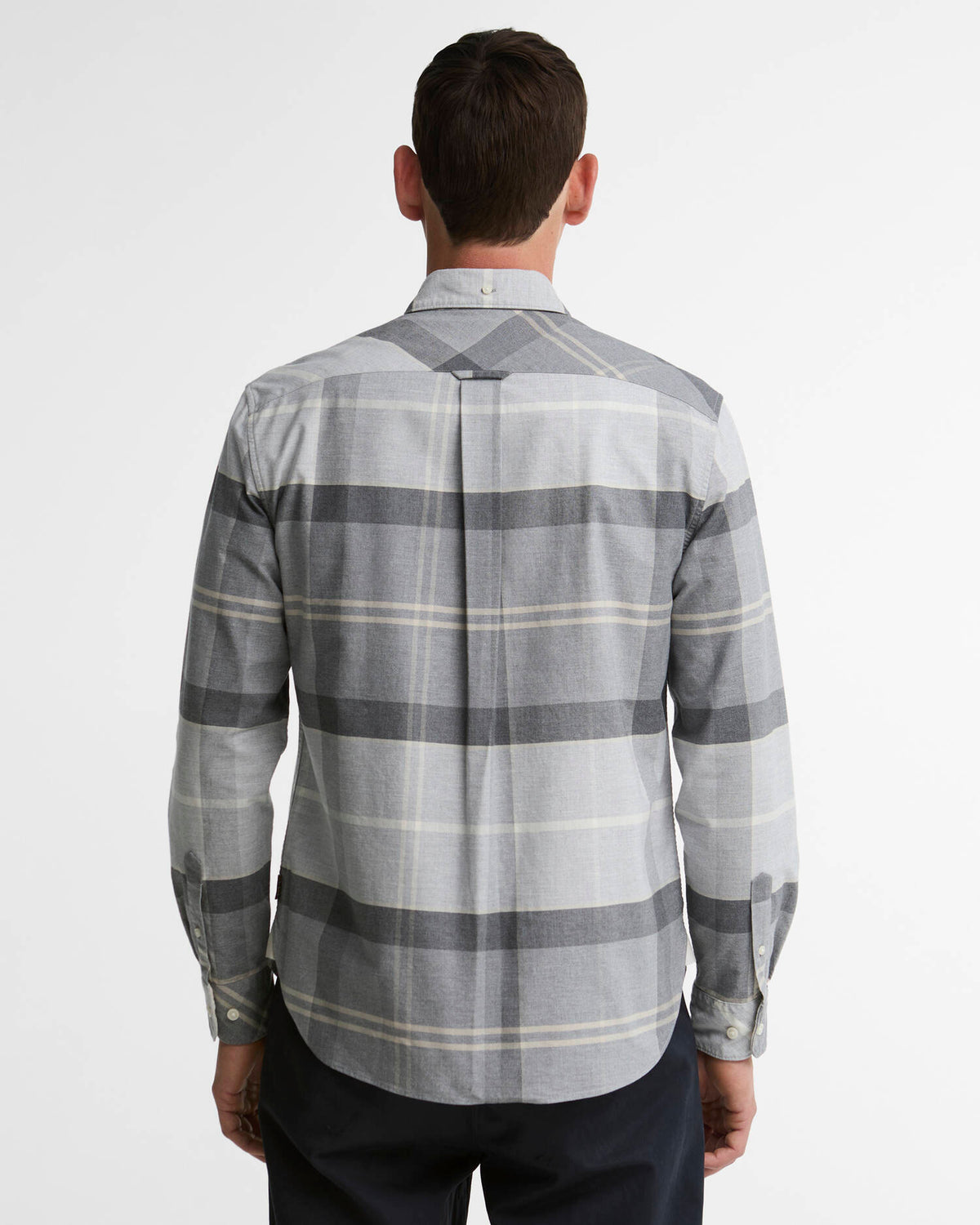 Barbour Mineral Tartan Dunoon Authentic-Fit Shirt in Ice Granite