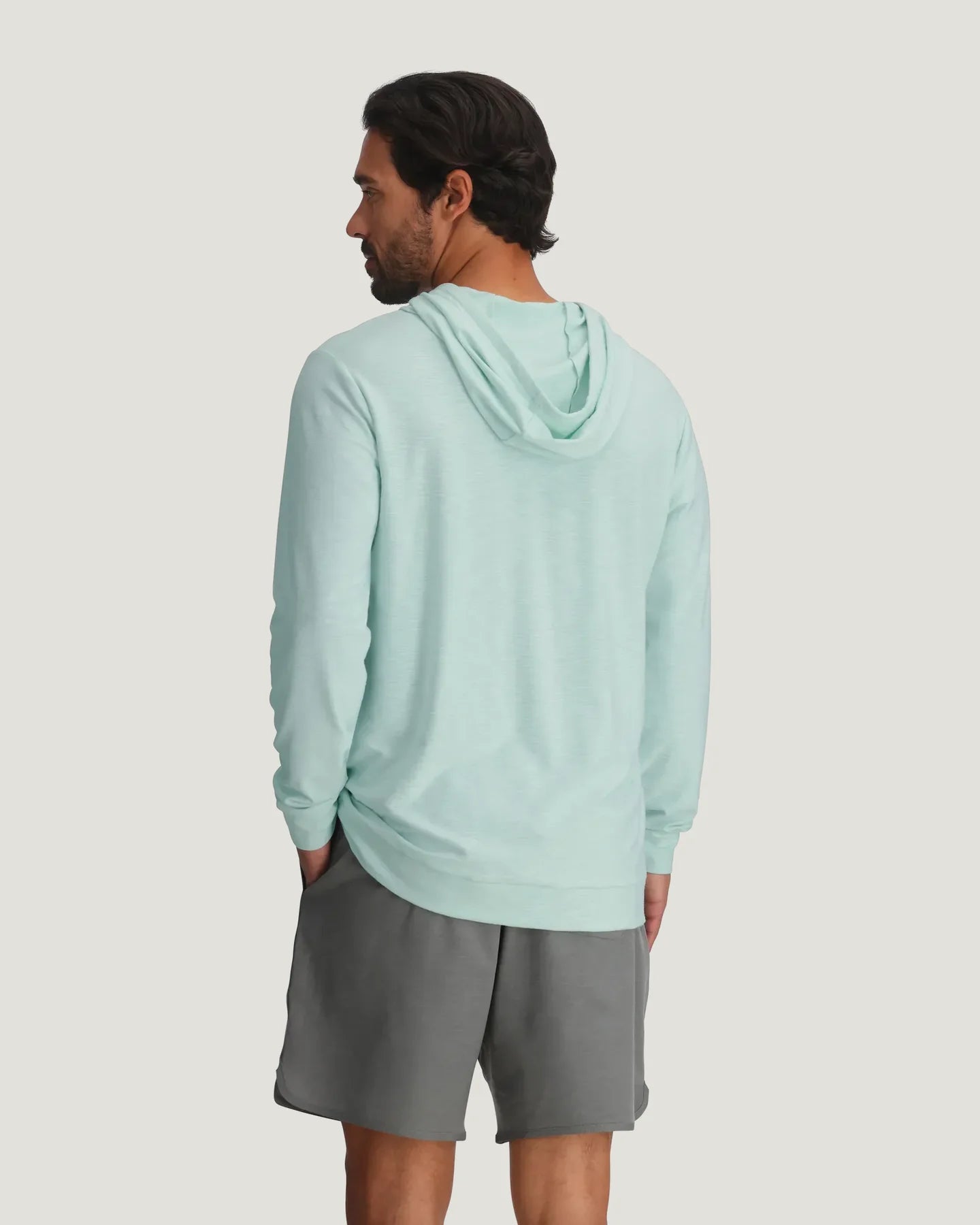 Free Fly Men's Bamboo Slub Hoodie II in Tropic Sea