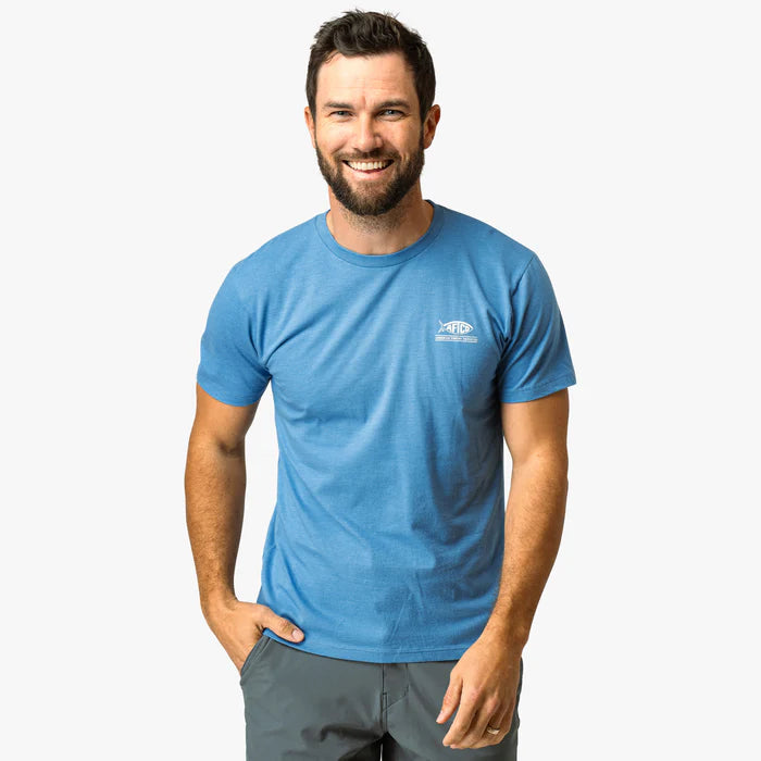 Aftco United Shirt in Azure Heather