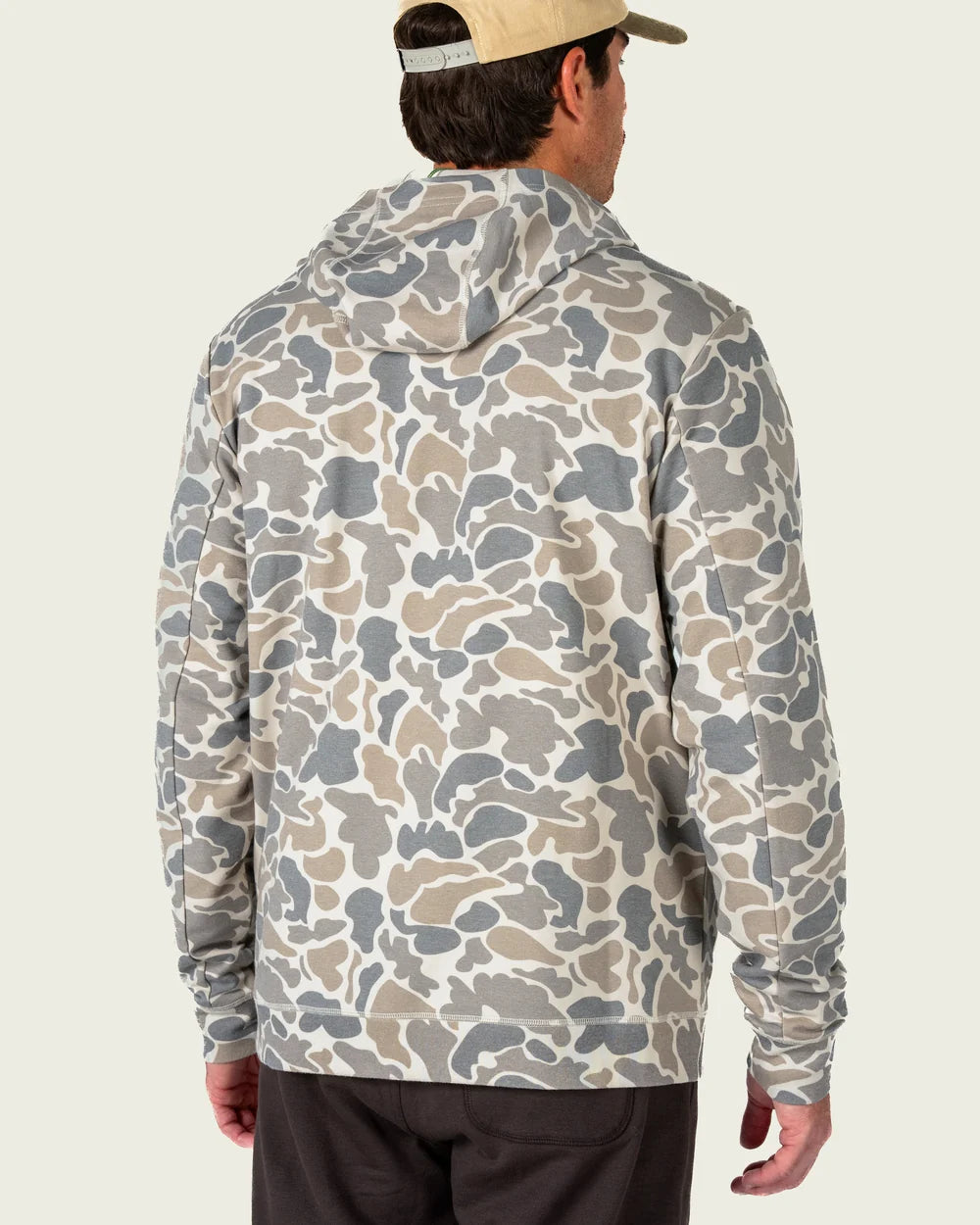 Marsh Fireside Hoodie in Khaki Mallard Camo