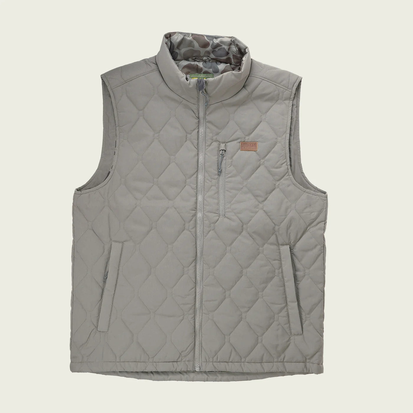 Marsh Barnwell Puff Vest in Rock