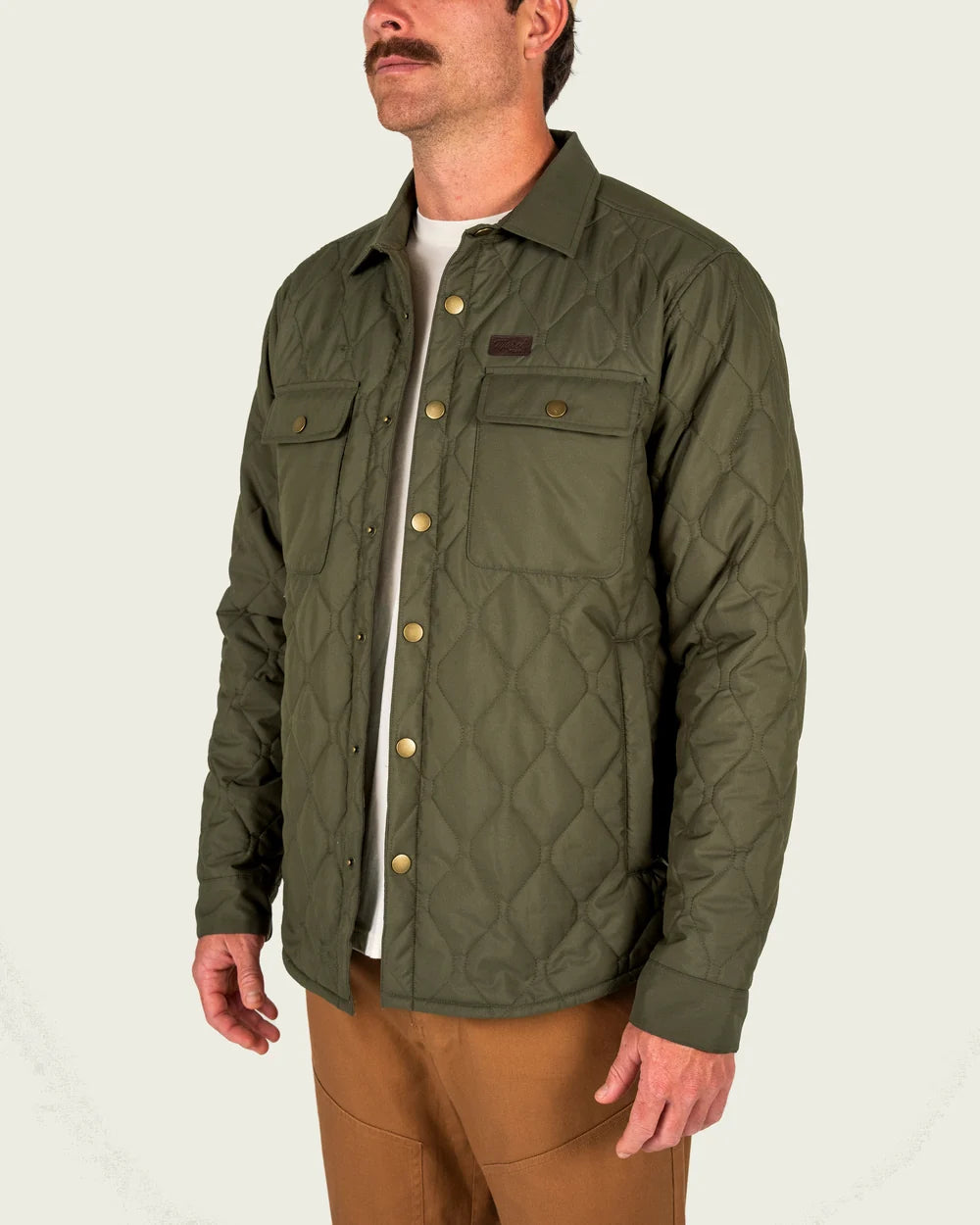 Marsh Saluda Puff Shacket in Grape Leaf