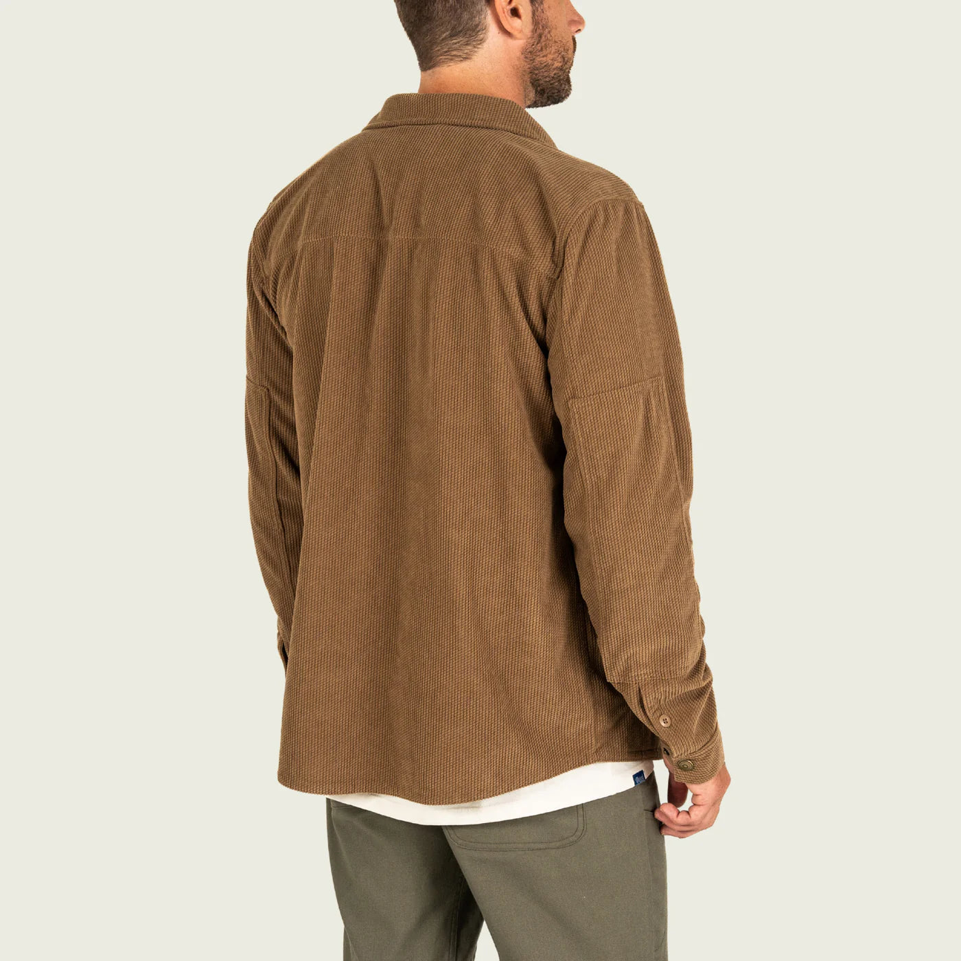 Marsh Delano Cord Shacket in Malt Ball