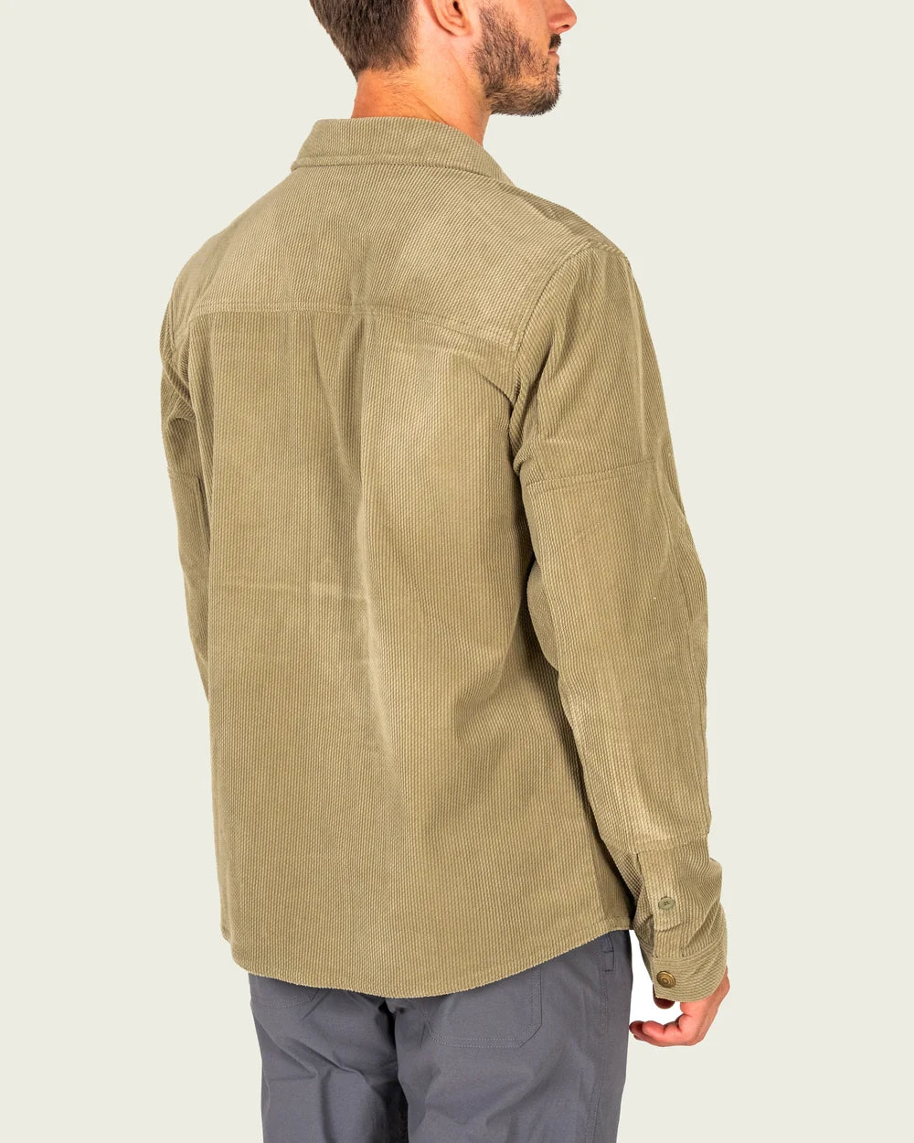 Marsh Delano Cord Shacket in Sage Brush
