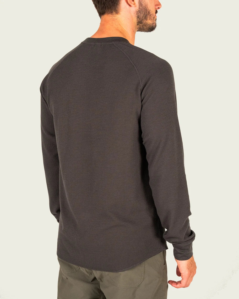 Marsh Surfside Waffle Shirt in Raven
