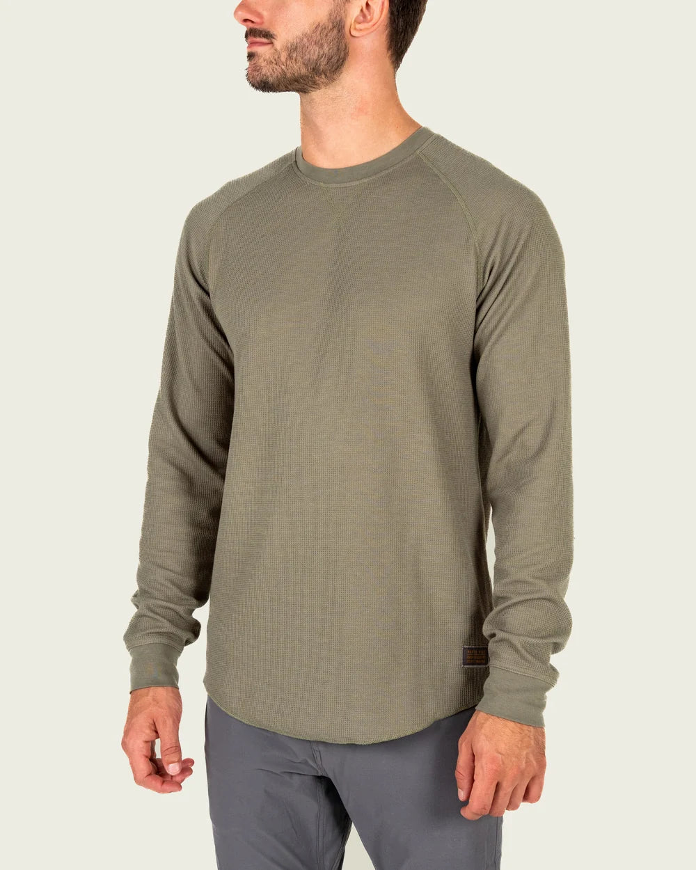 Marsh Surfside Waffle Shirt in Sage Brush