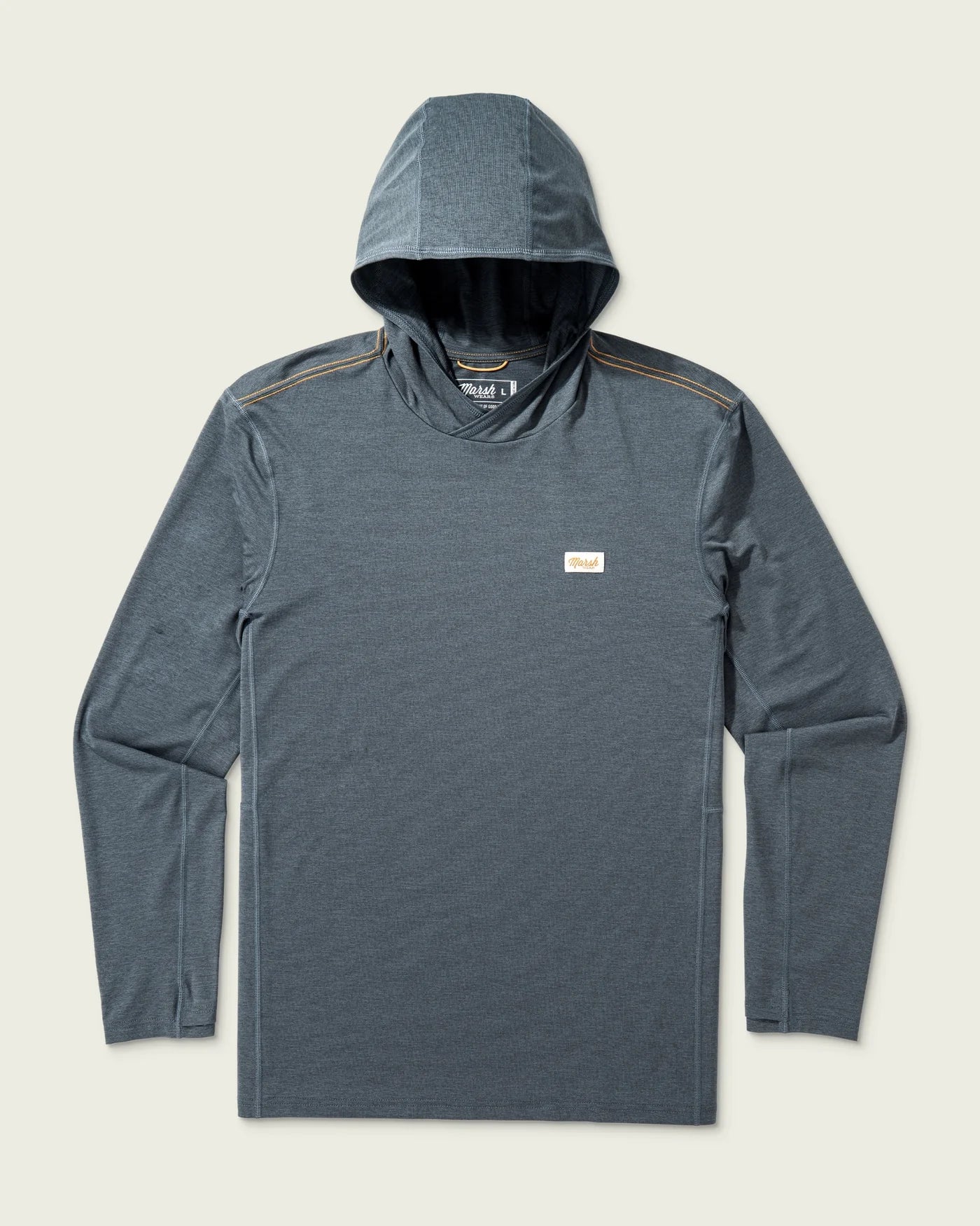 Marsh High Noon Tech Hoodie in Charcoal Heather