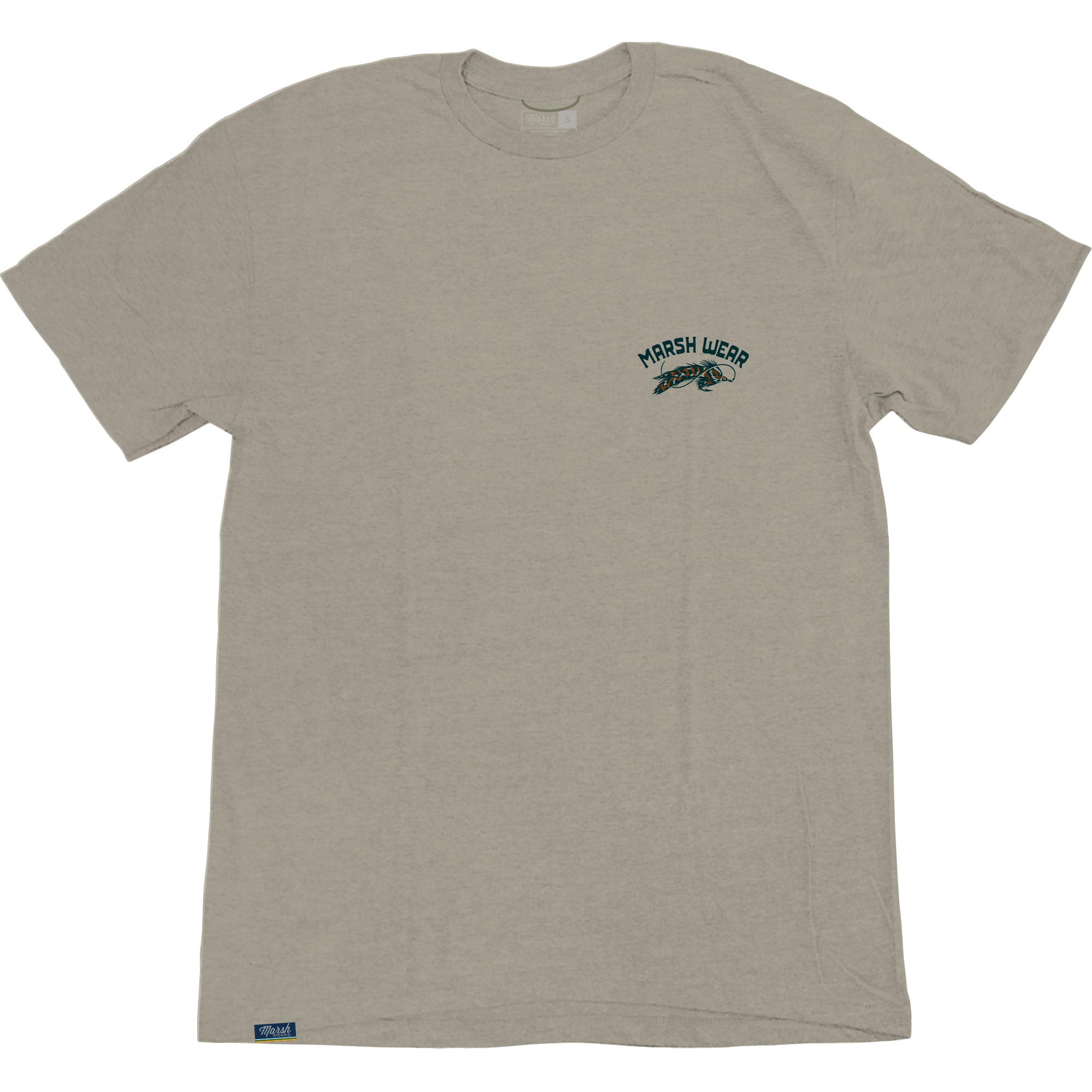 Marsh Feathers Short Sleeve Tee in Rock