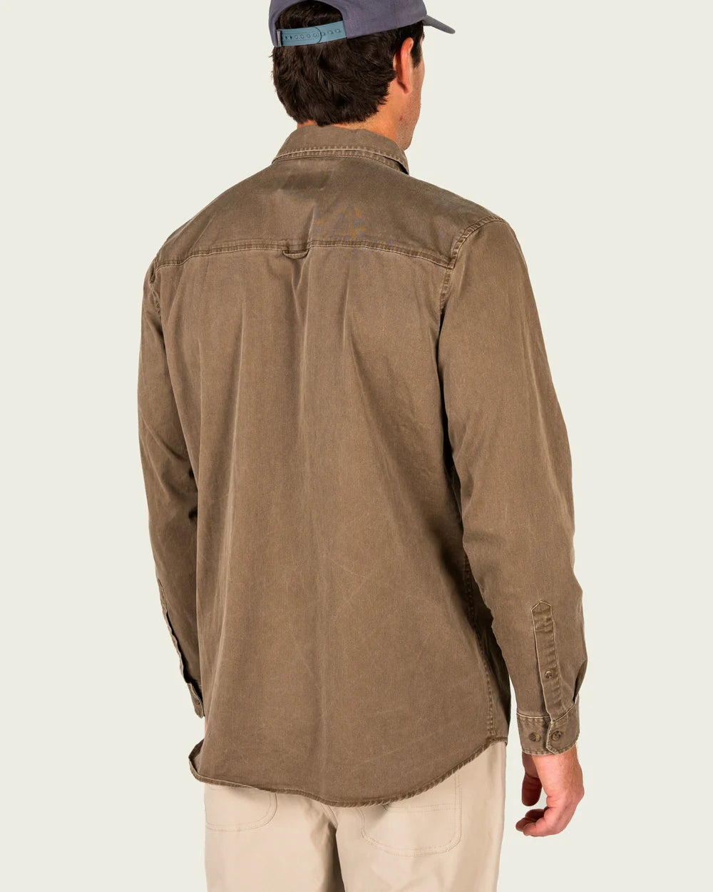 Marsh Delray Denim Longsleeve Shirt in Desert Palm