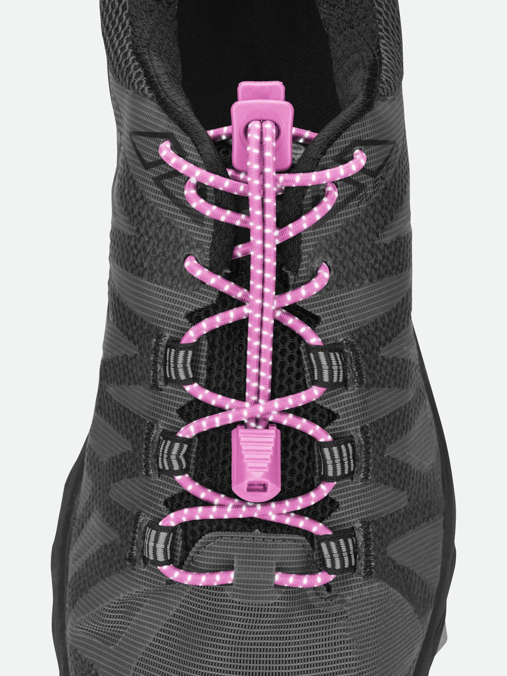 Nathan Reflective Run Laces in Pink
