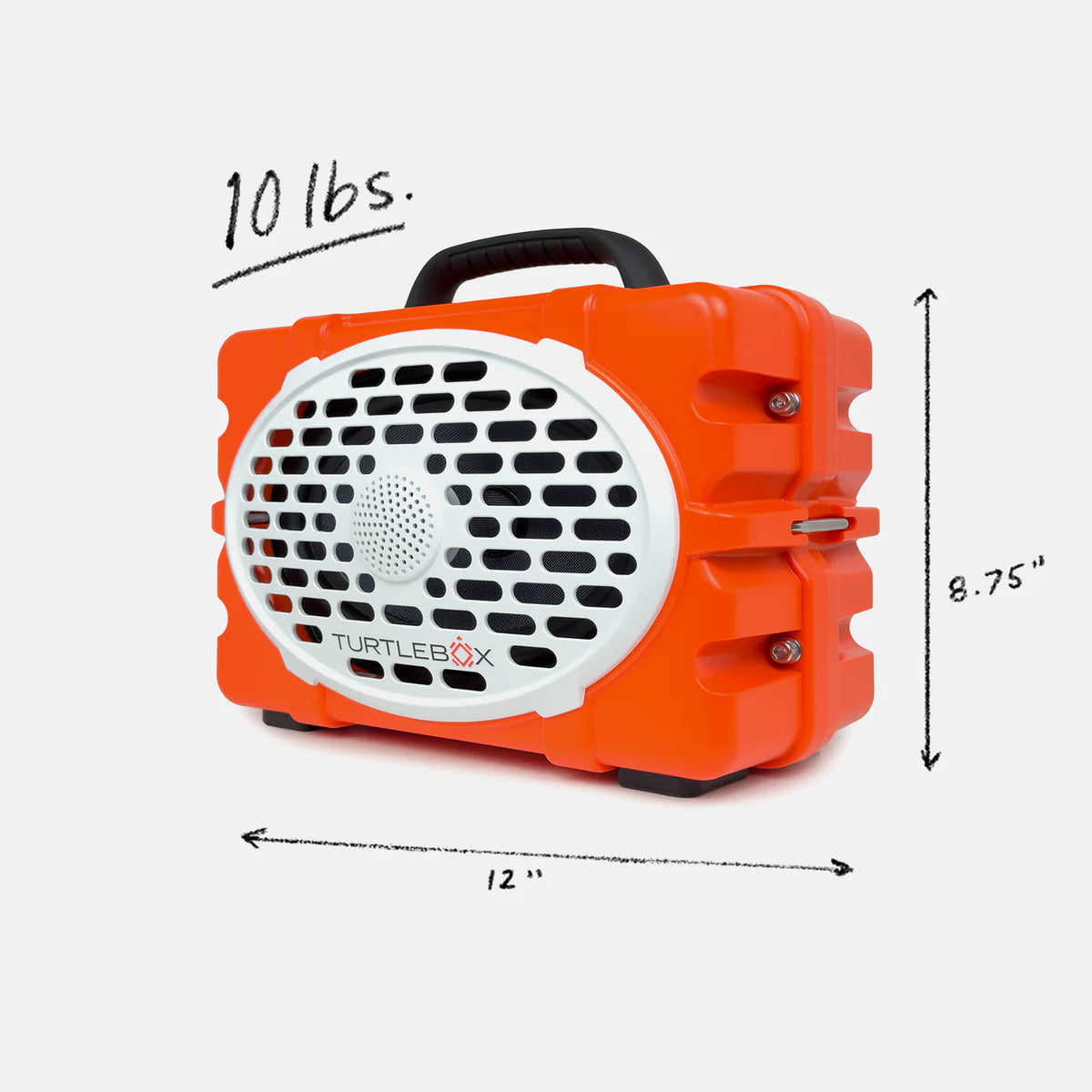 Turtlebox Outdoor Bluetooth Waterproof Gen 3 Portable Speaker in Orange/Black