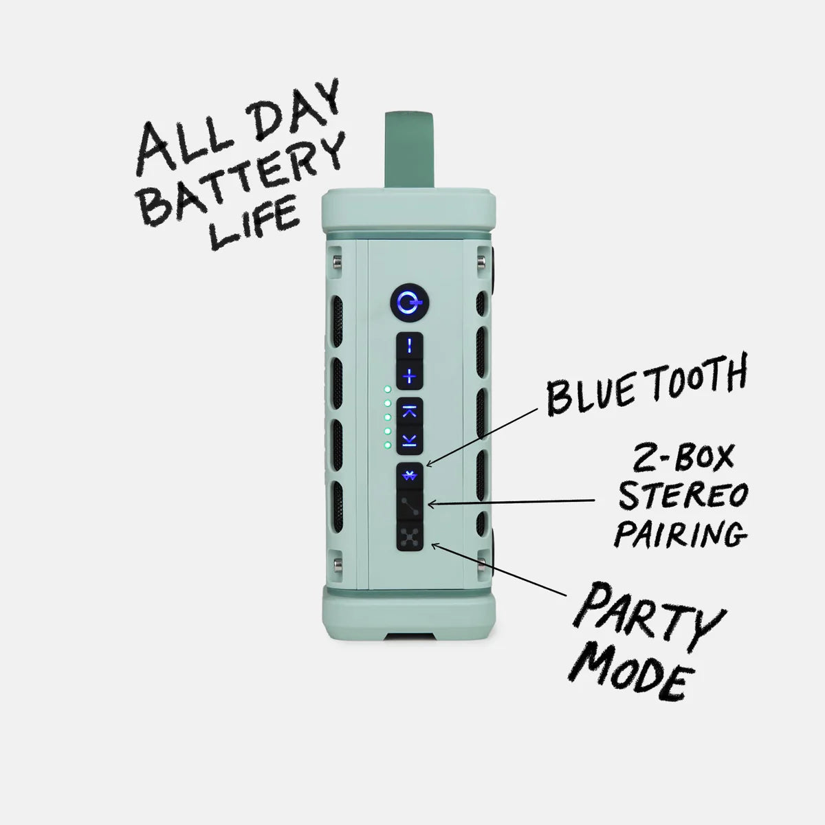 Turtlebox Outdoor Bluetooth Waterproof Ranger Speaker in River Rock