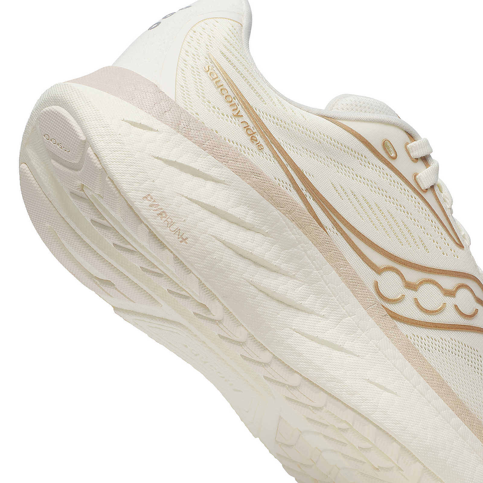 Women's Saucony Ride 18 Running Shoe in Vanilla