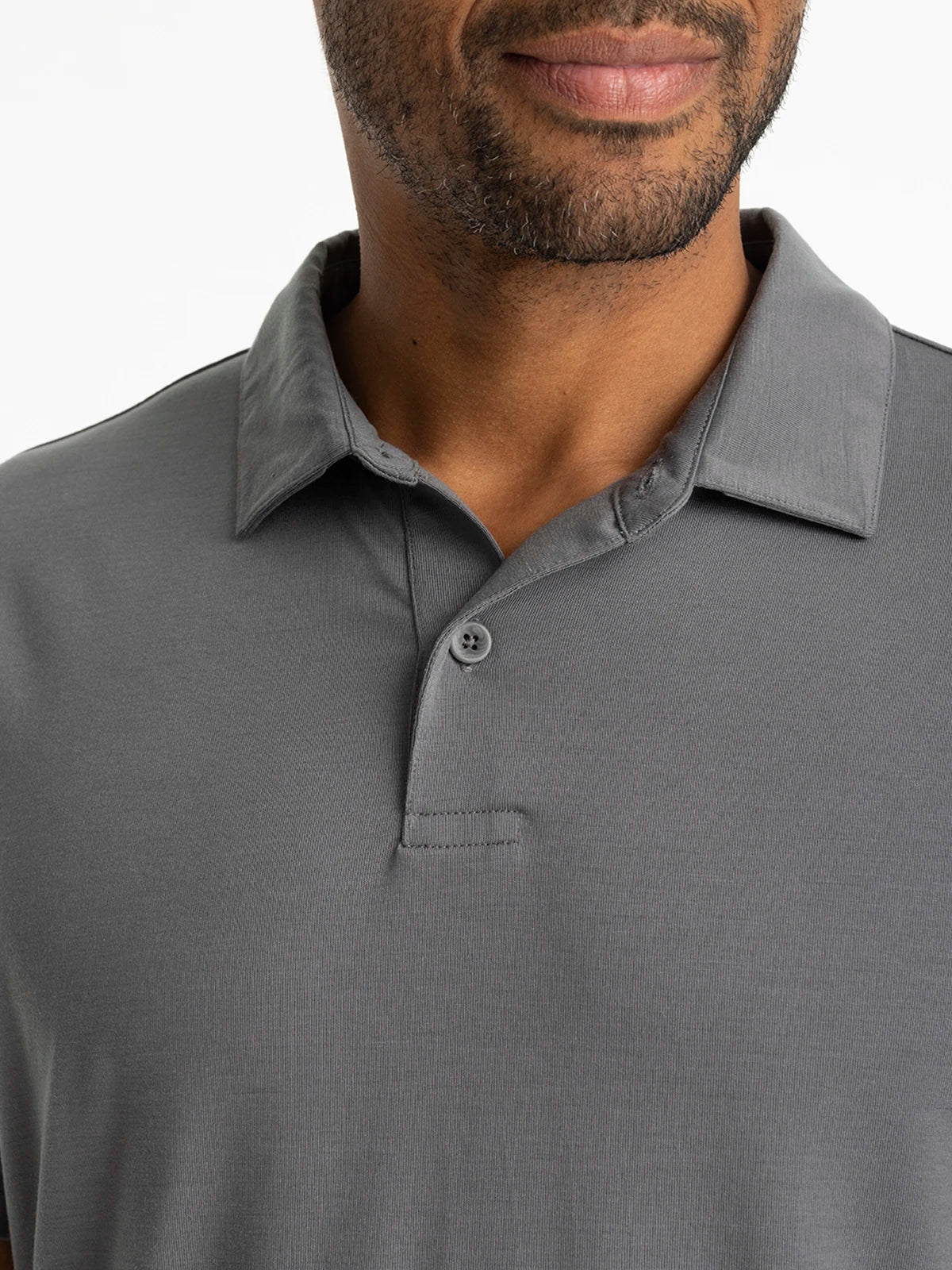 Free Fly Men's Elevate Polo in Smoke