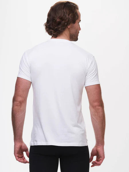 Tasc Performance Men's BamBare Crew Neck Undershirt in White