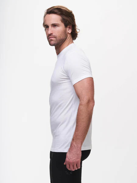 Tasc Performance Men's BamBare Crew Neck Undershirt in White
