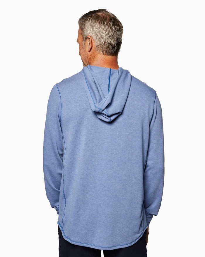 Toes On The Nose Schooner Long Sleeve Hoodie in Ocean