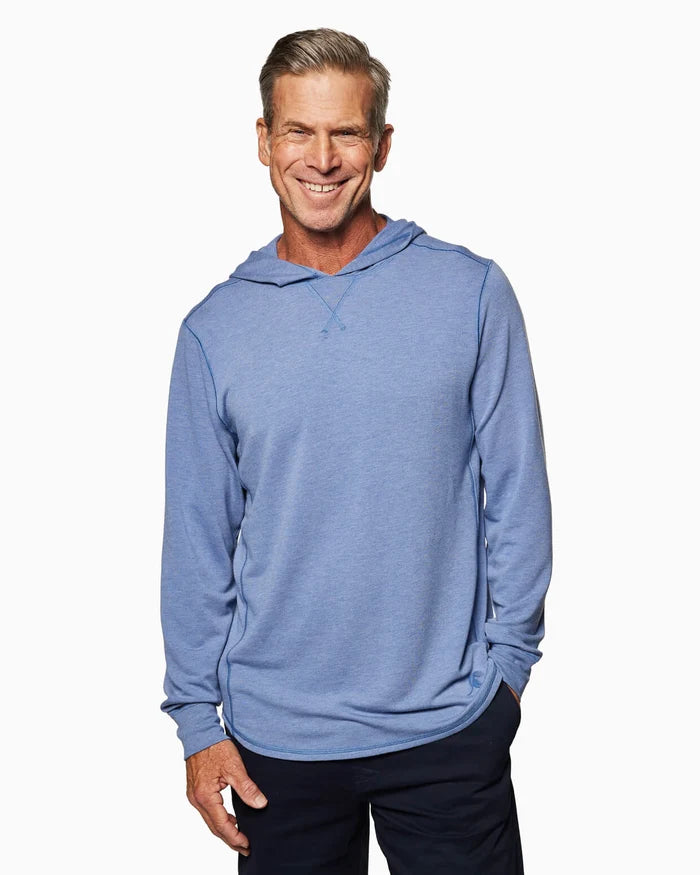 Toes On The Nose Schooner Long Sleeve Hoodie in Ocean