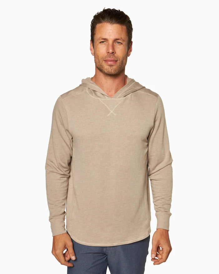 Toes On The Nose Schooner Long Sleeve Hoodie in Vintage Khaki