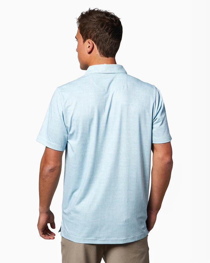 Toes on the Nose Clubhouse Short Sleeve Polo in Sea