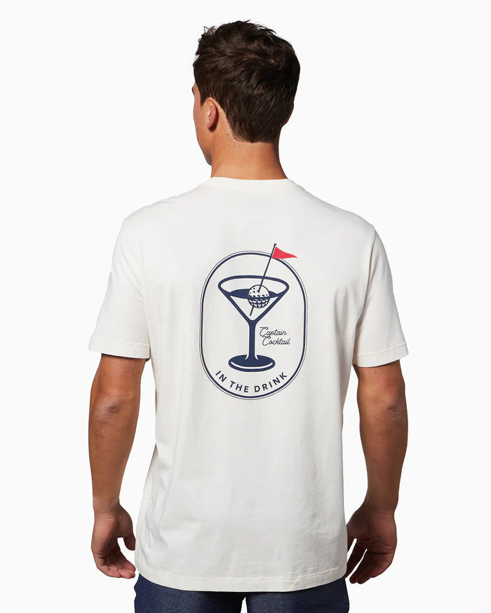 Toes on the Nose In The Drink Short Sleeve Tee in Natural