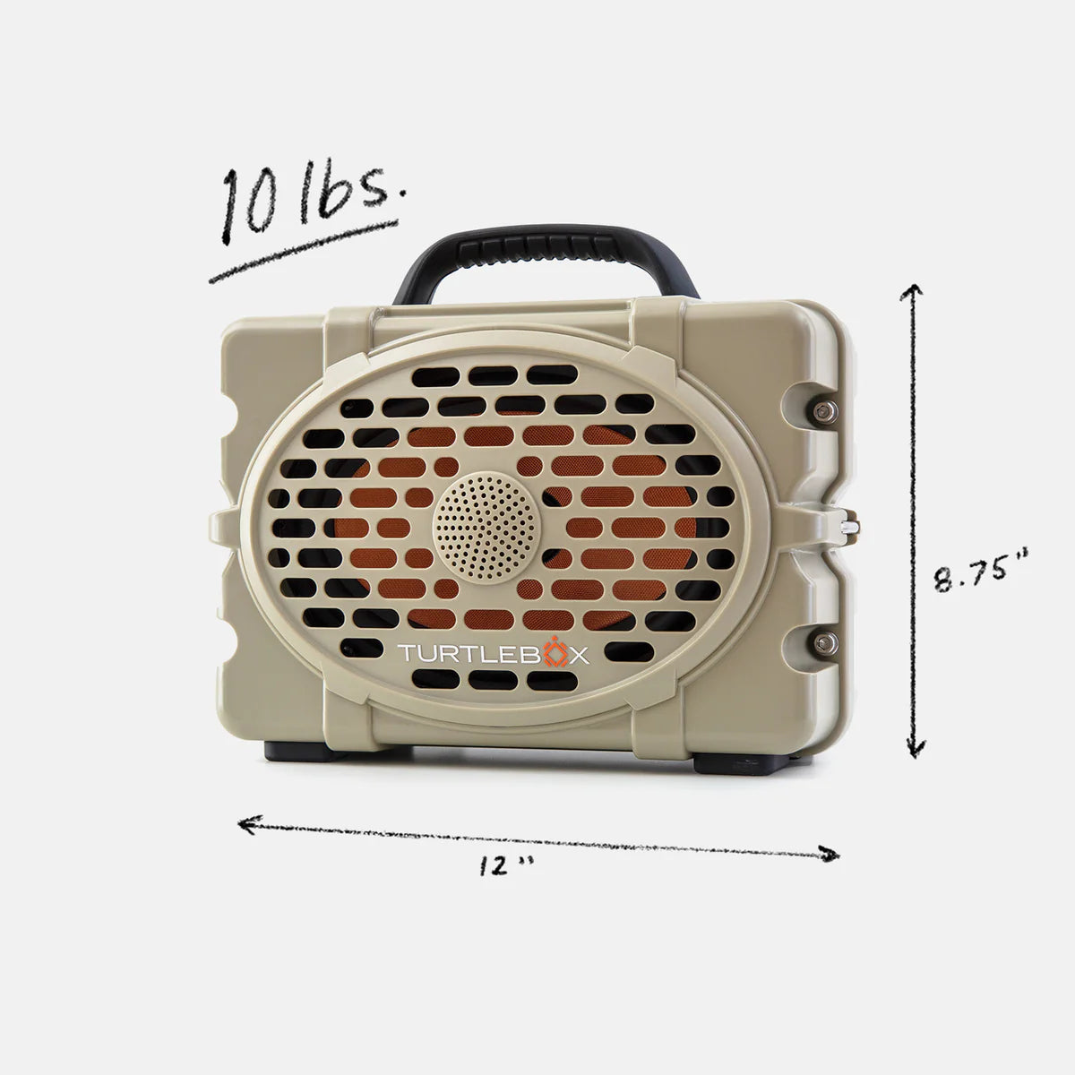 Turtlebox Outdoor Bluetooth Waterproof Gen 3 Portable Speaker in Tan/Black